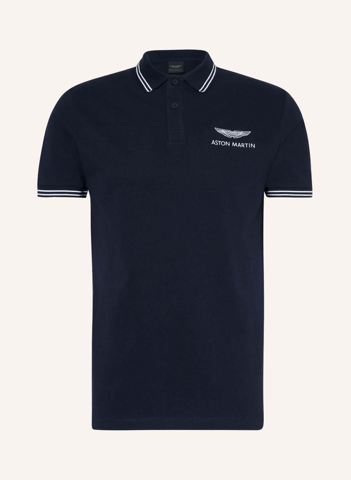 Image of Hackett London Piqué-Poloshirt blau