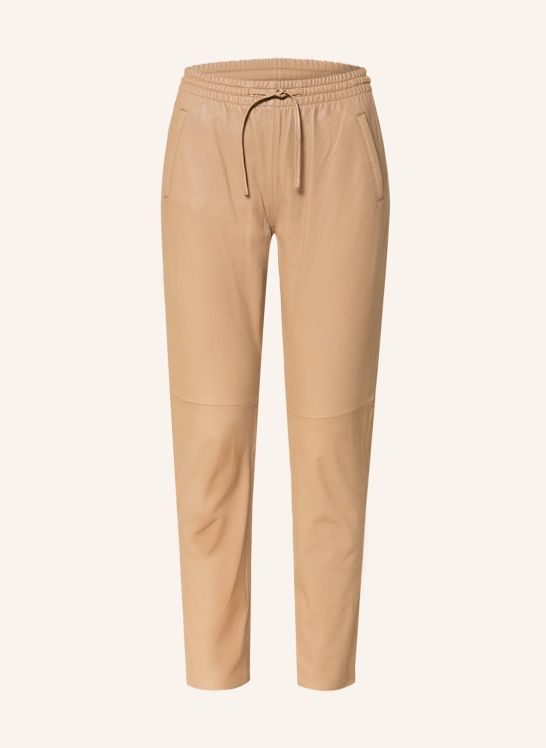 Image of Oakwood Lederhose Im Jogging-Stil beige