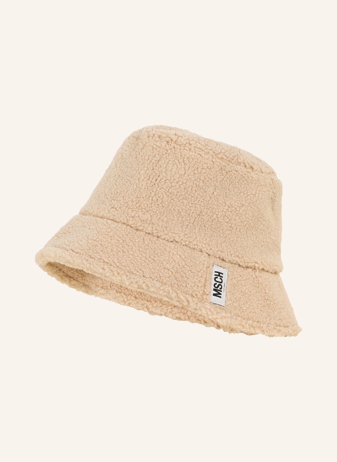 Image of Moss Copenhagen Bucket-Hat Aus Teddyfell beige