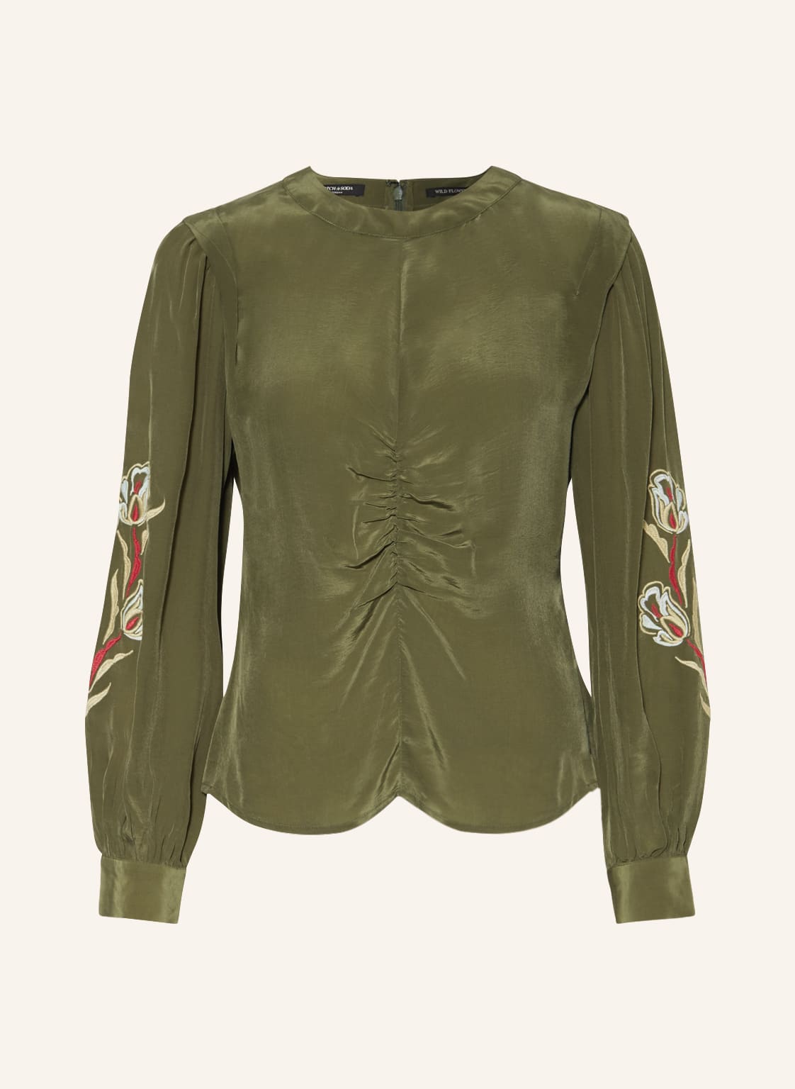 Image of Scotch & Soda Blusenshirt Mit Stickereien gruen