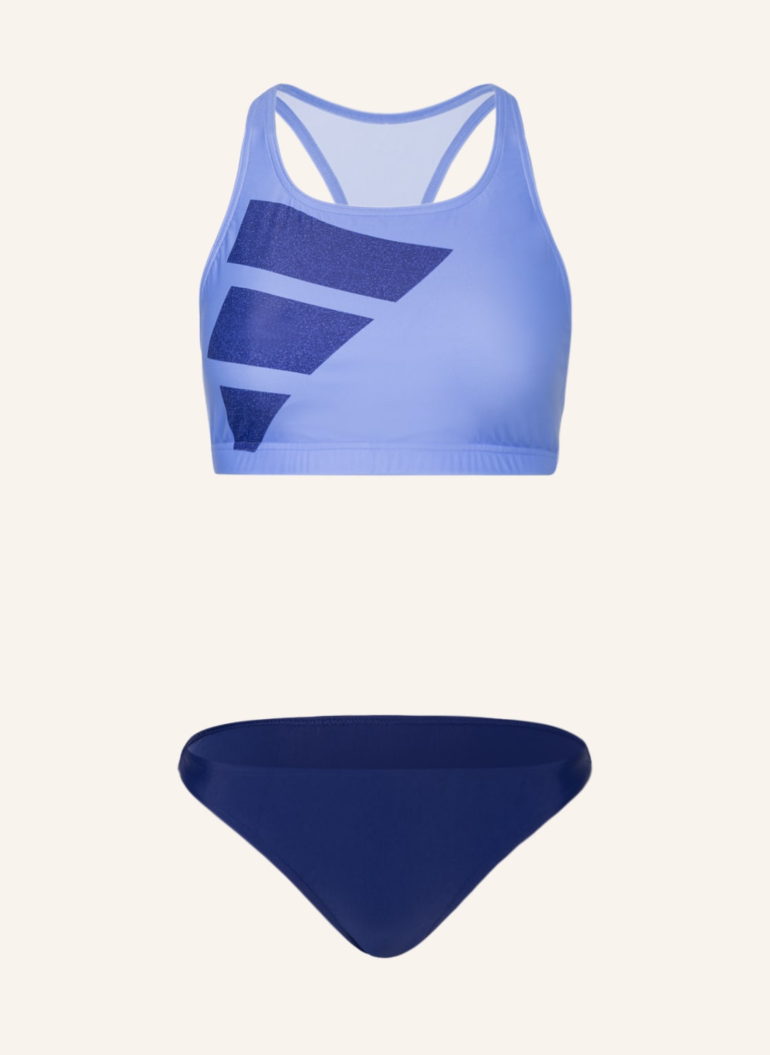 Image of Adidas Bustier-Bikini Big Bars blau
