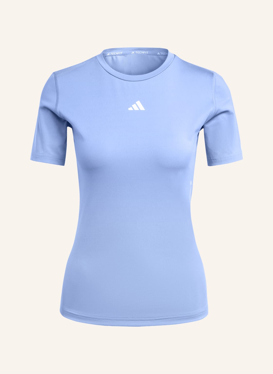 Image of Adidas T-Shirt Techfit Mit Mesh blau
