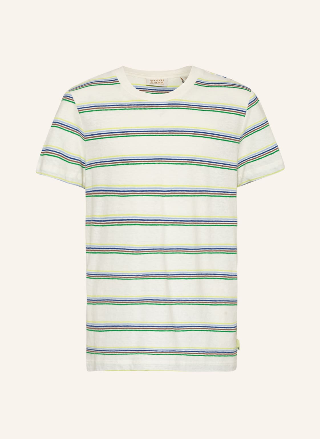 Image of Scotch & Soda T-Shirt Mit Leinen gruen