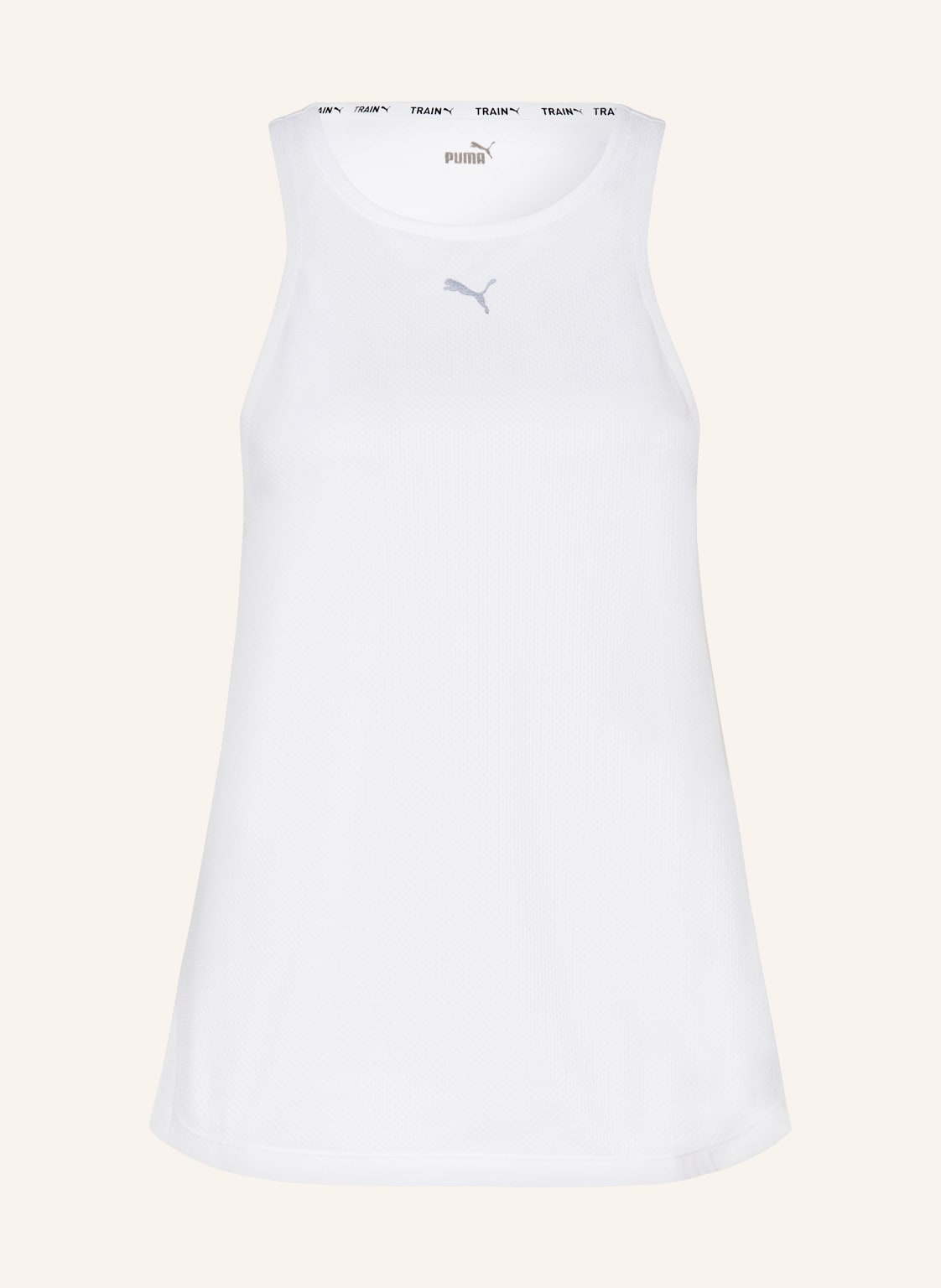 Image of Puma Tanktop Nova Shine Aus Mesh weiss