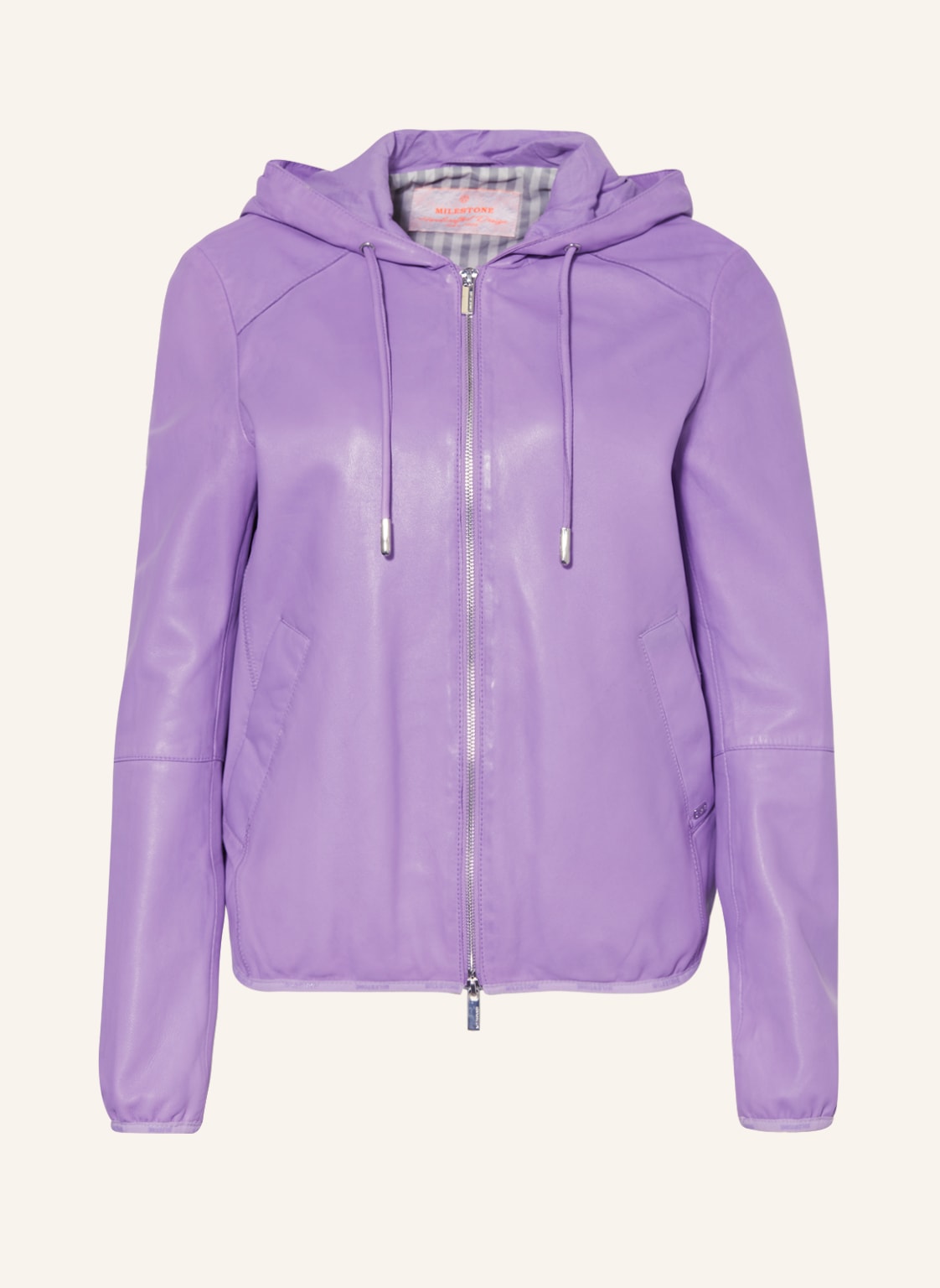 Image of Milestone Lederjacke Ms-Isola violett