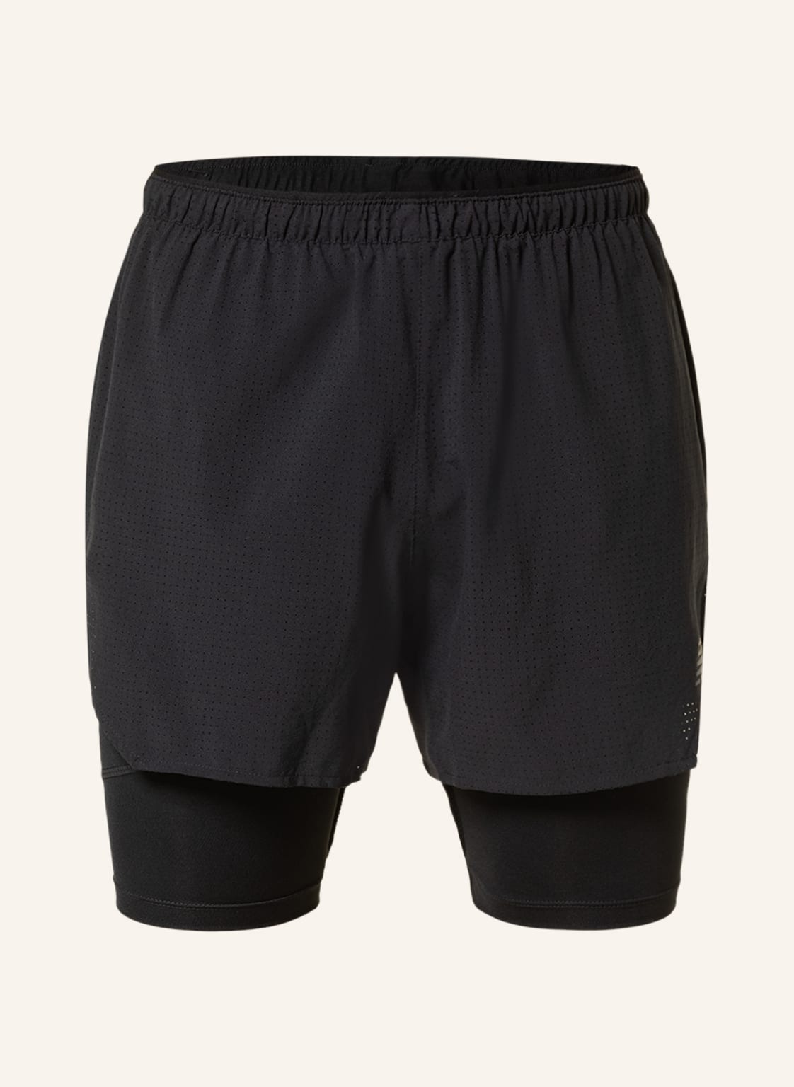 Image of New Balance 2-In-1-Laufshorts Q Speech schwarz