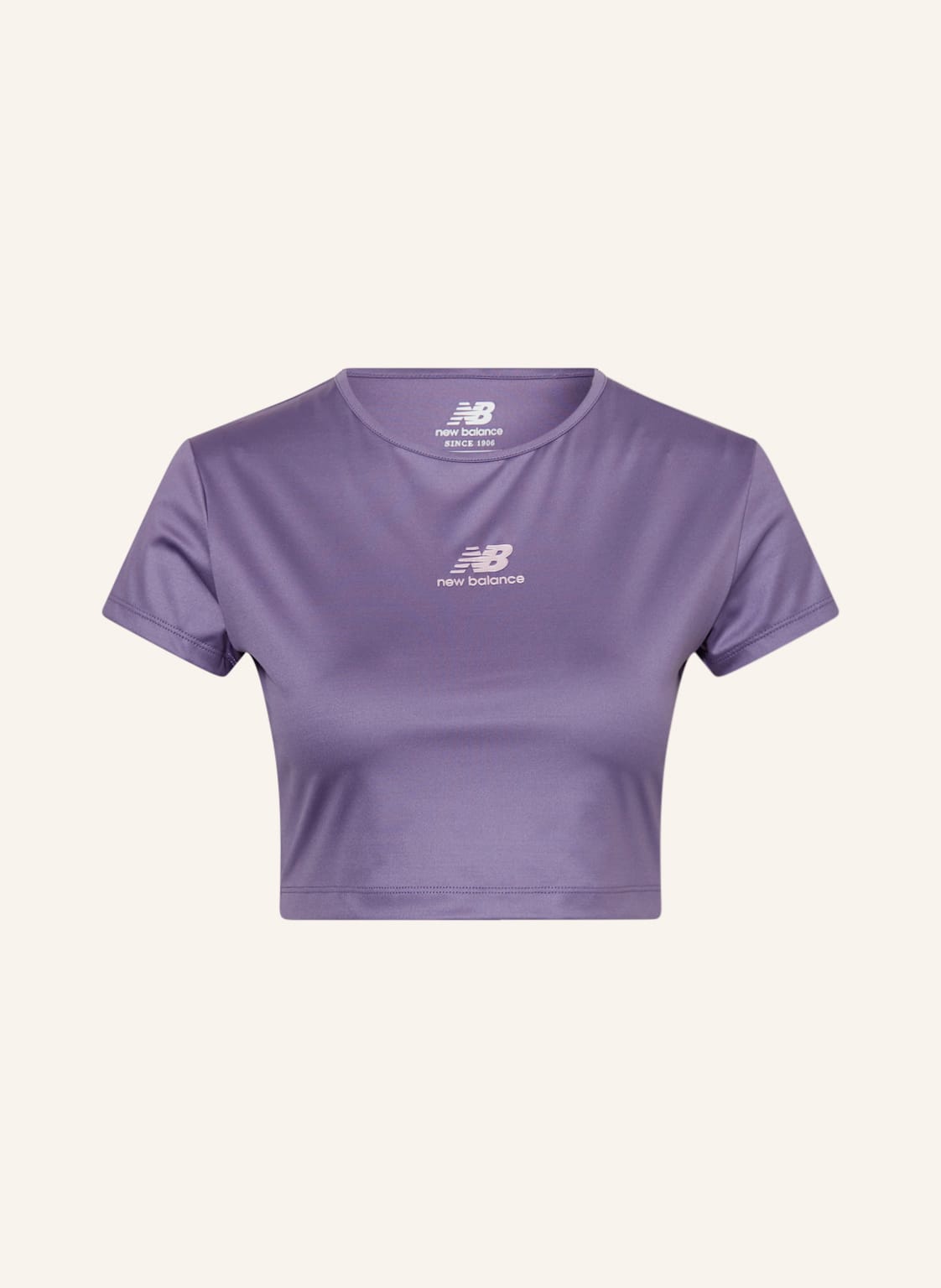 Image of New Balance Cropped-Shirt Athletics Pearl violett