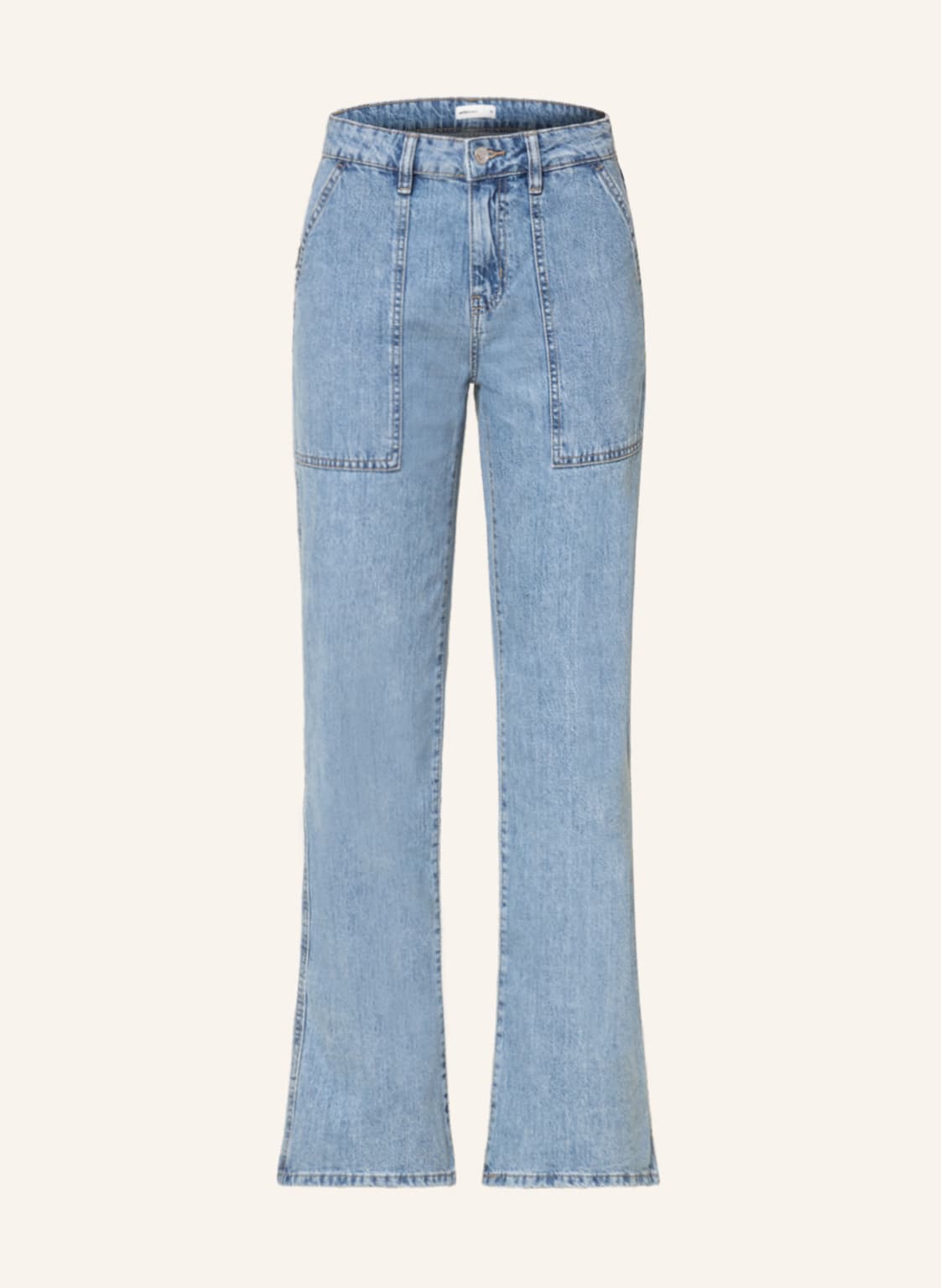 Image of Gina Tricot Flared Jeans Worker blau