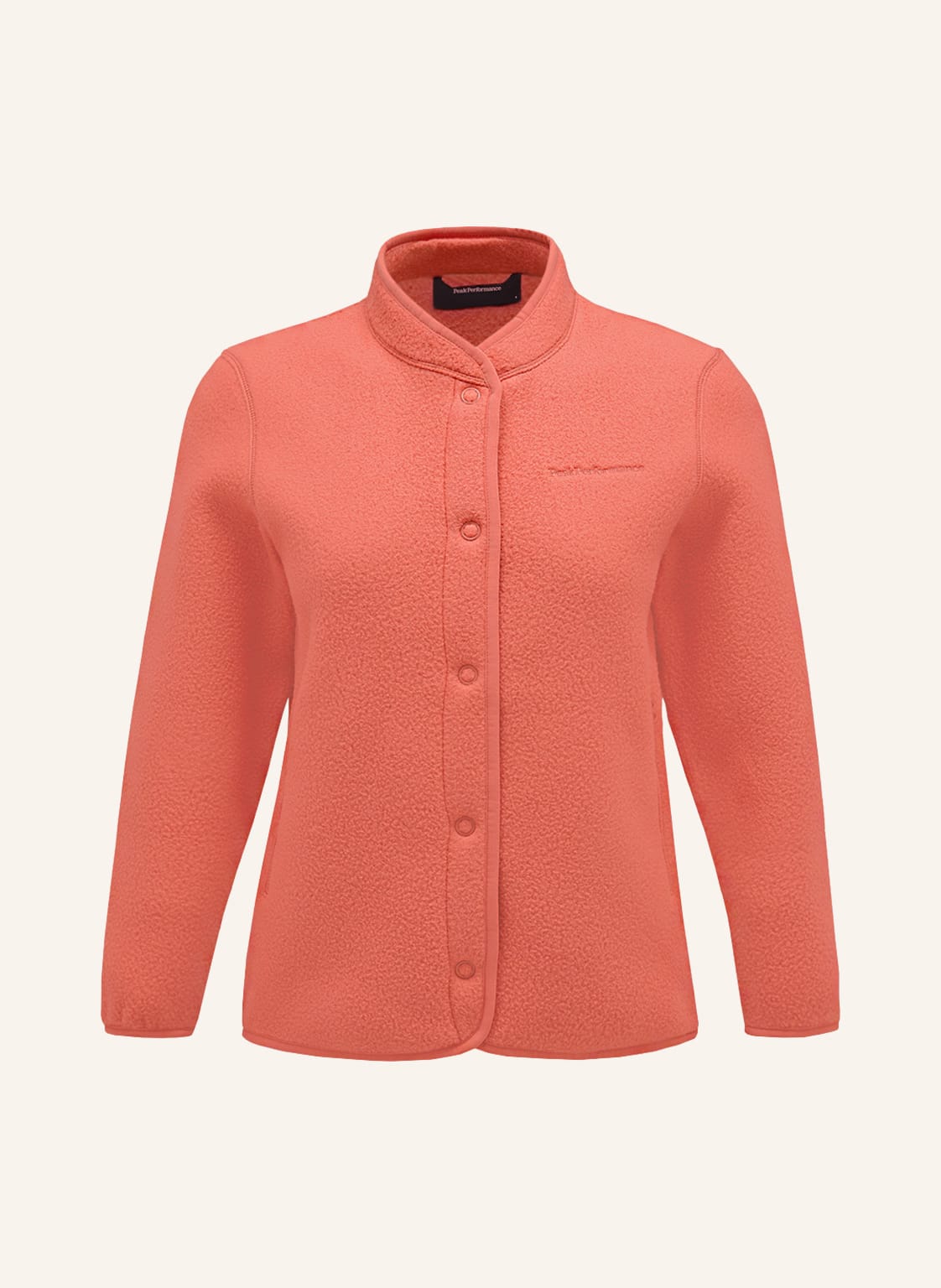Image of Peak Performance Fleecejacke Snap orange