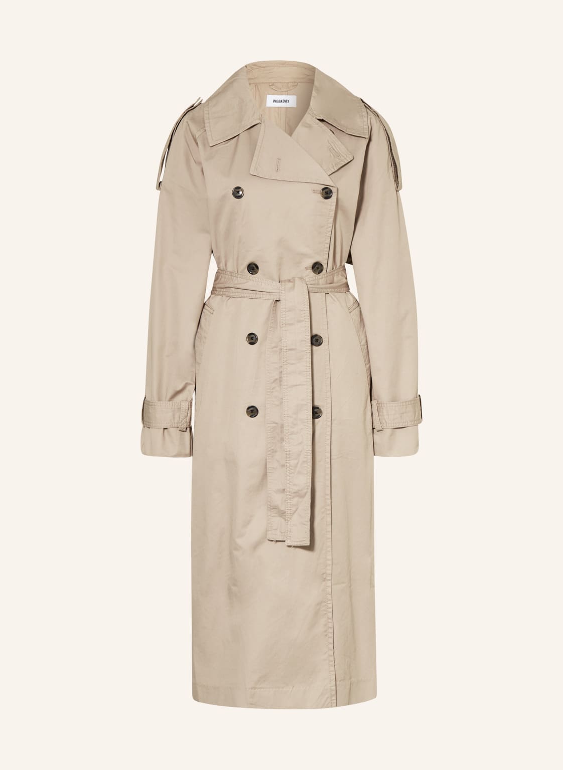 Image of Weekday Trenchcoat Zenni beige