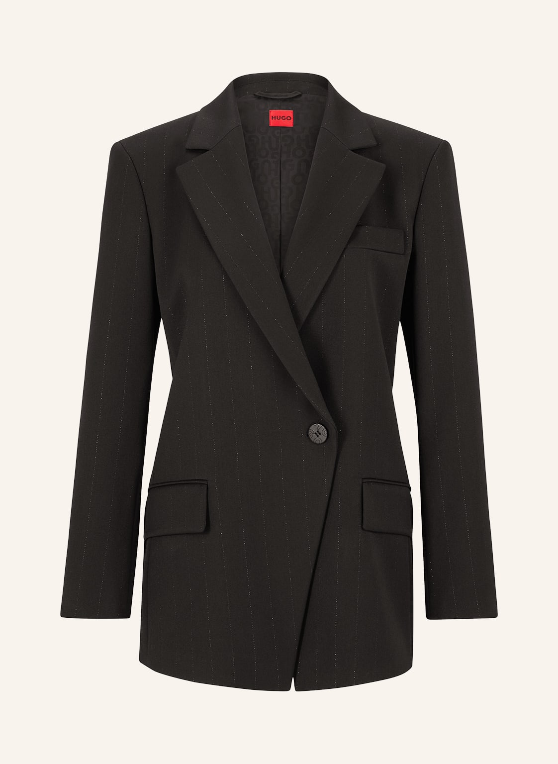 Image of Hugo Blazer Aritera Mit Glitzergarn schwarz