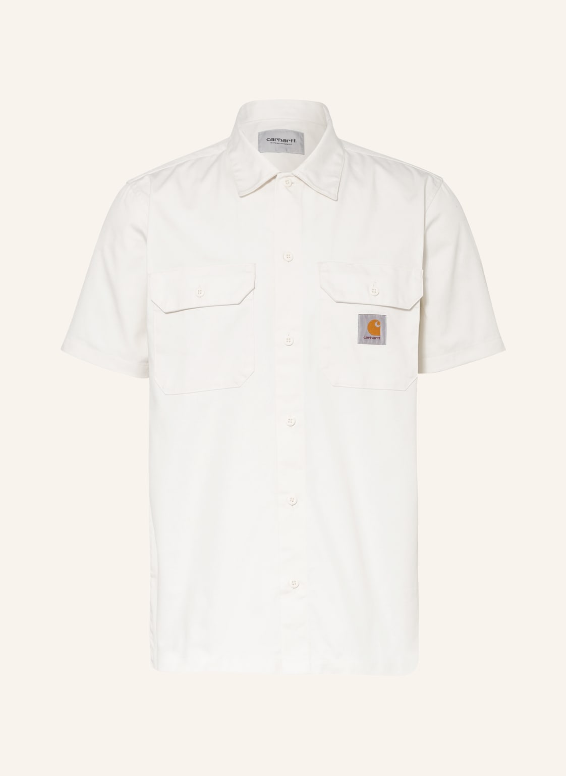 Image of Carhartt Wip Kurzarm-Hemd Comfort Fit weiss