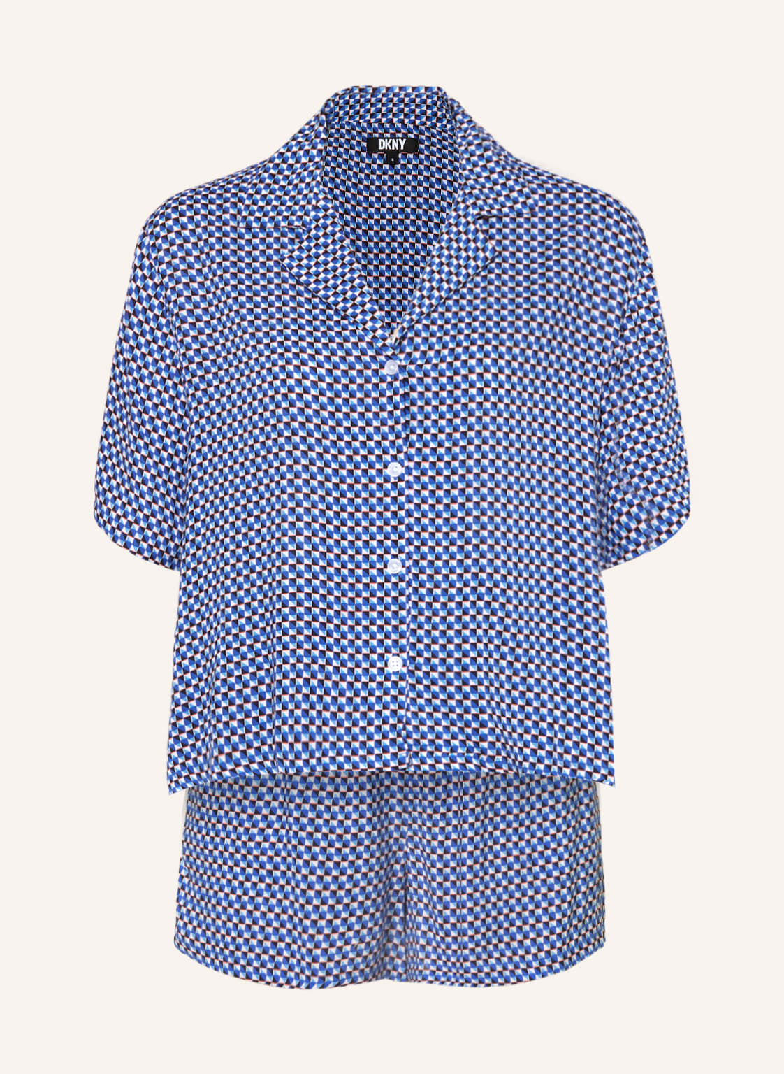 Image of Dkny Shorty-Schlafanzug Sunshine Ahead blau