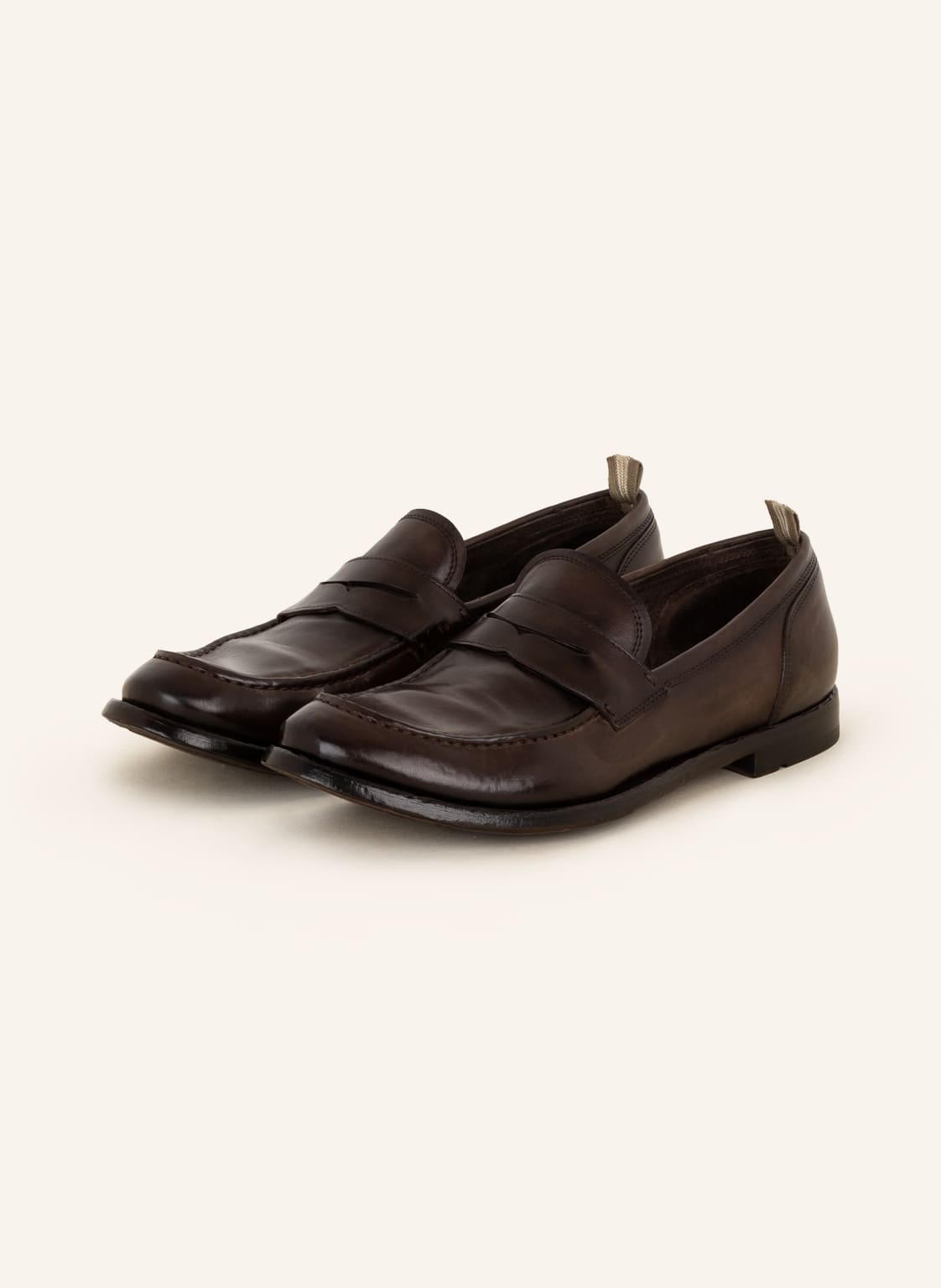 Image of Officine Creative Penny-Loafer Anatomia braun