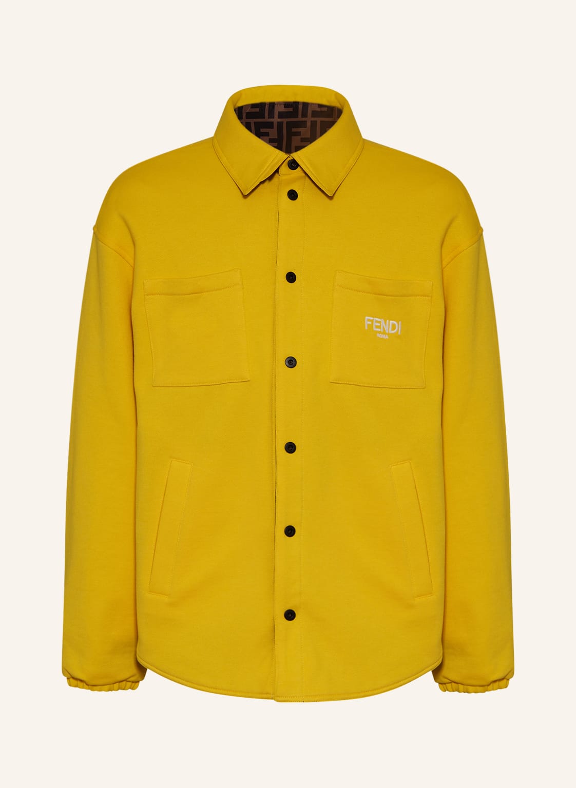Image of Fendi Jacke Zum Wenden gelb