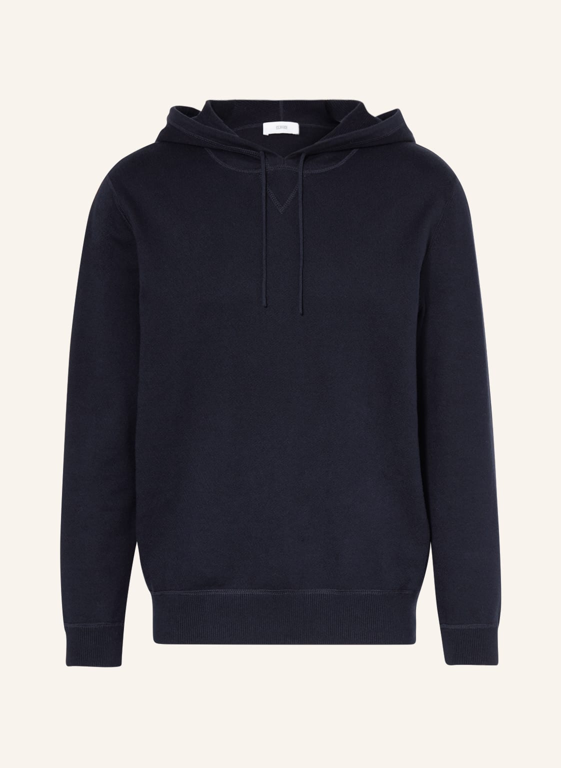 Image of Closed Strick-Hoodie blau
