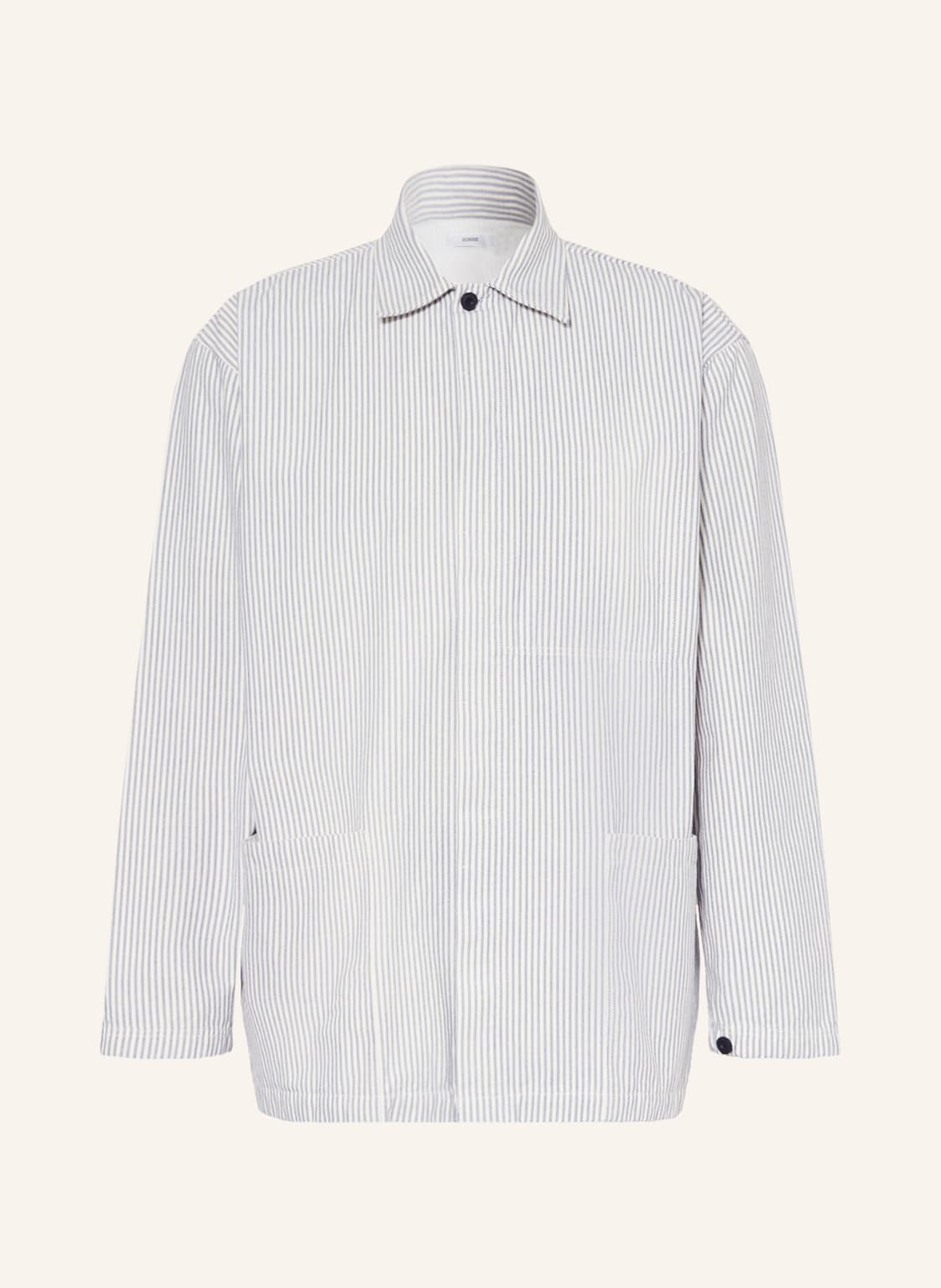 Image of Closed Overshirt Worker blau