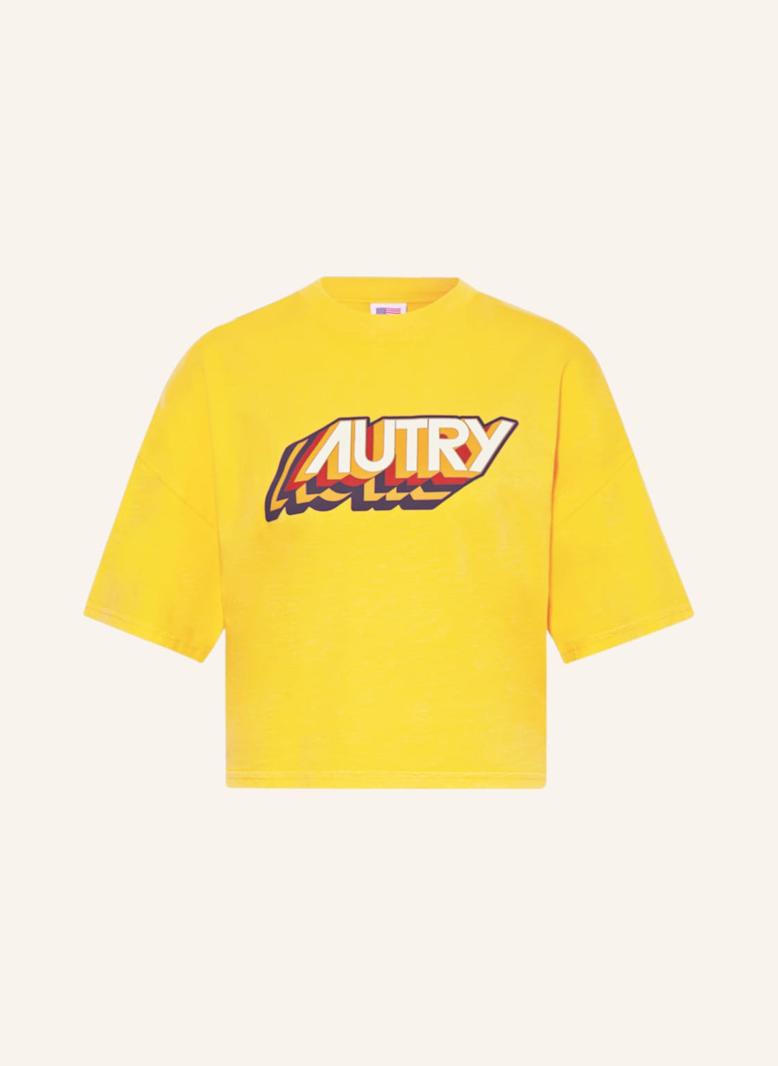 Image of Autry Cropped-Shirt Aerobic gelb