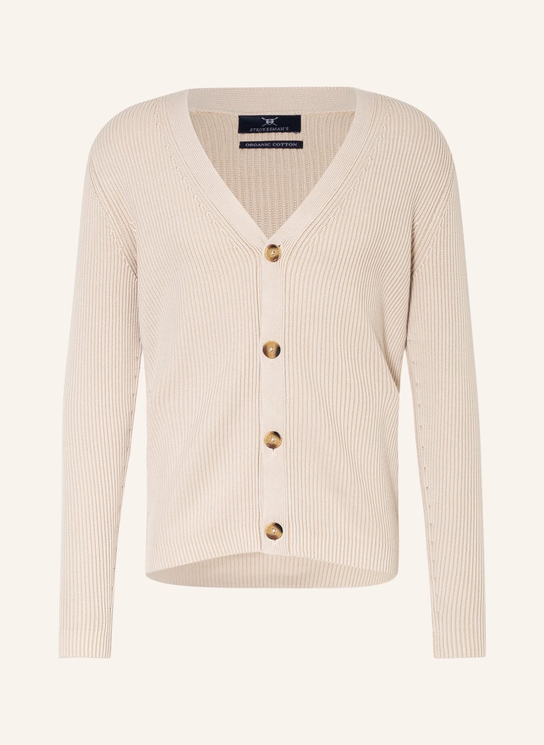 Image of Strokesman's Strickjacke beige