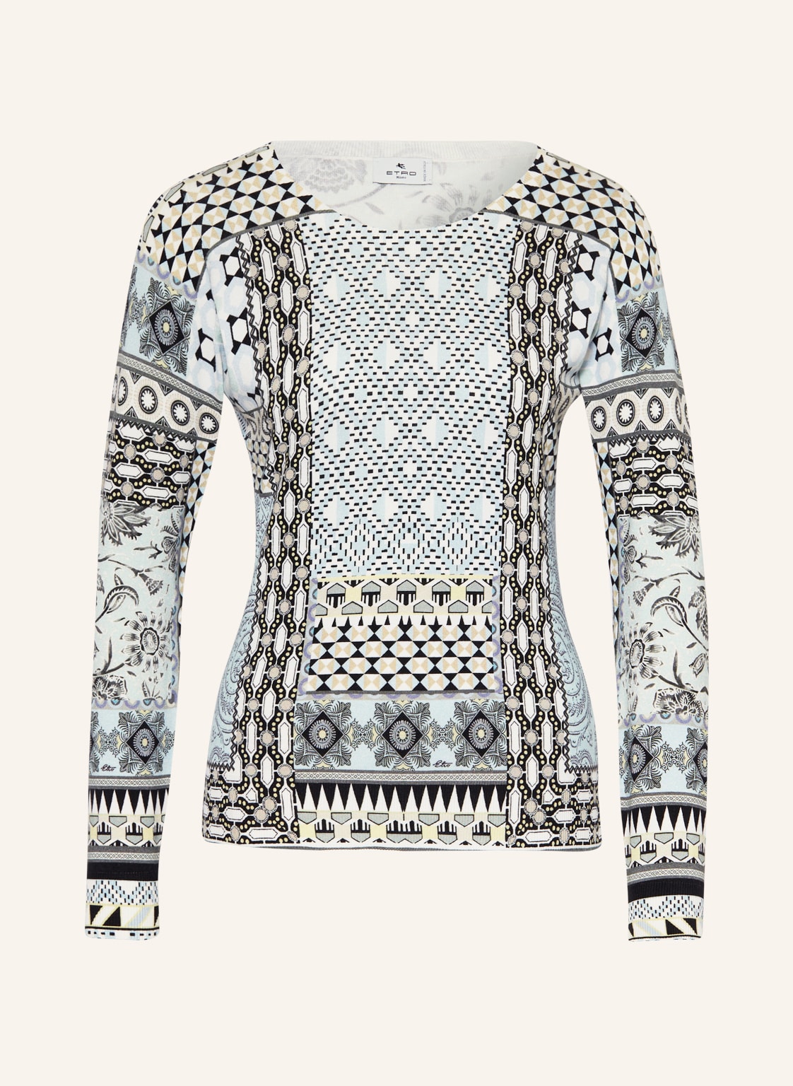 Image of Etro Seidenpullover blau