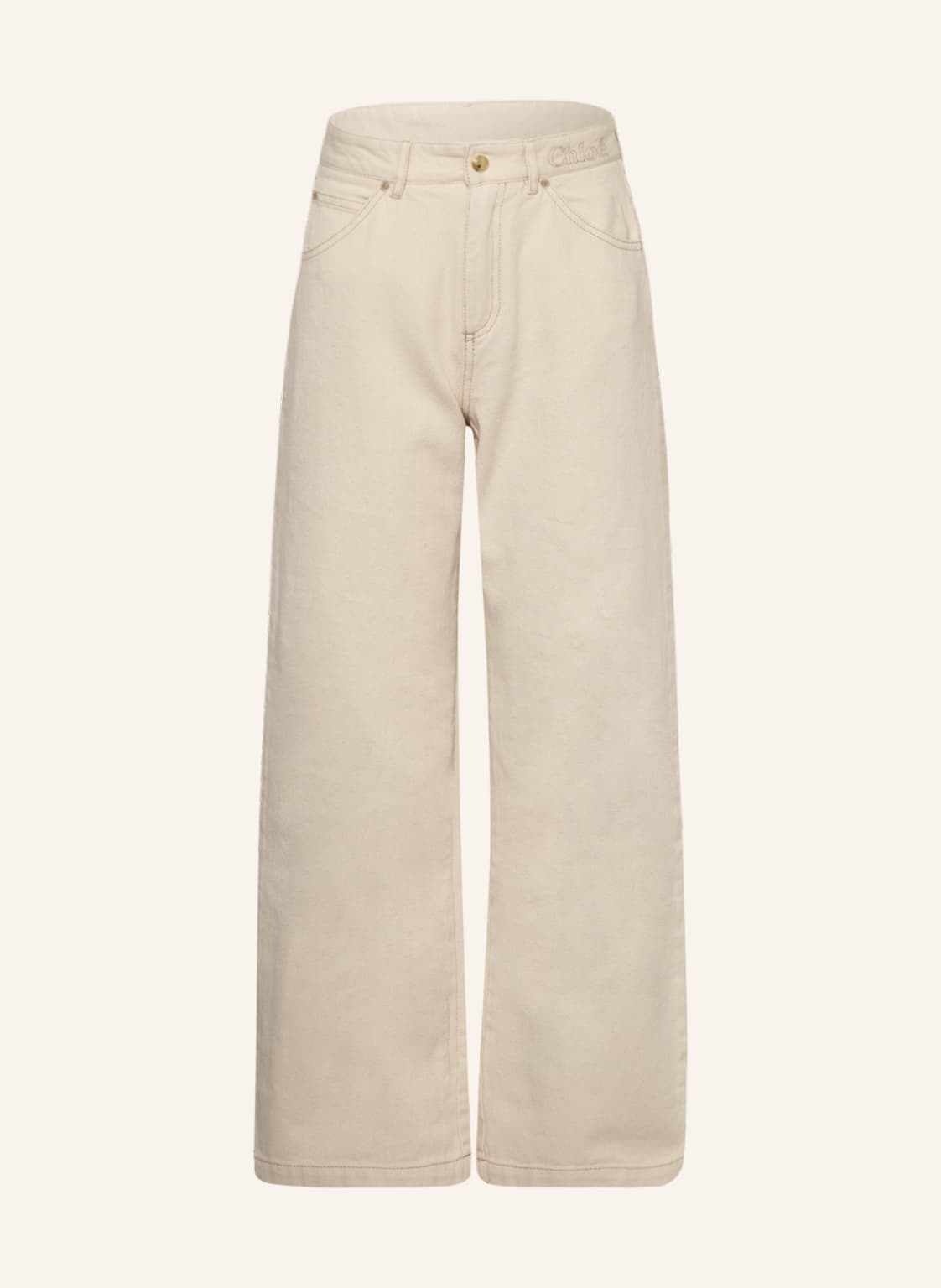 Image of Chloé Jeans-Culotte weiss