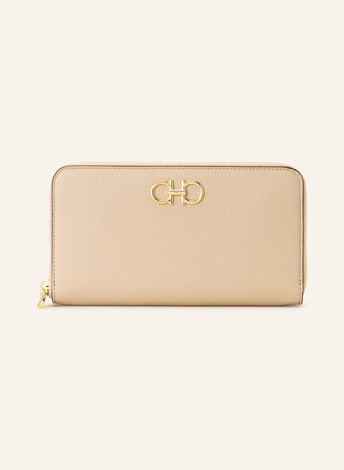 Image of Ferragamo Geldbörse Gancino Soft beige