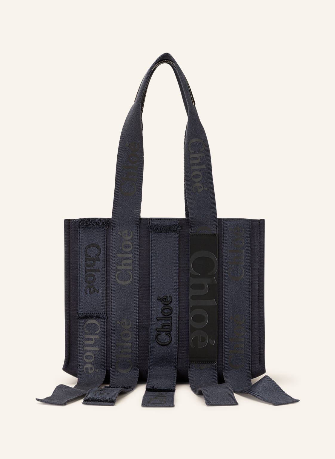 Image of Chloé Shopper Woody Medium blau