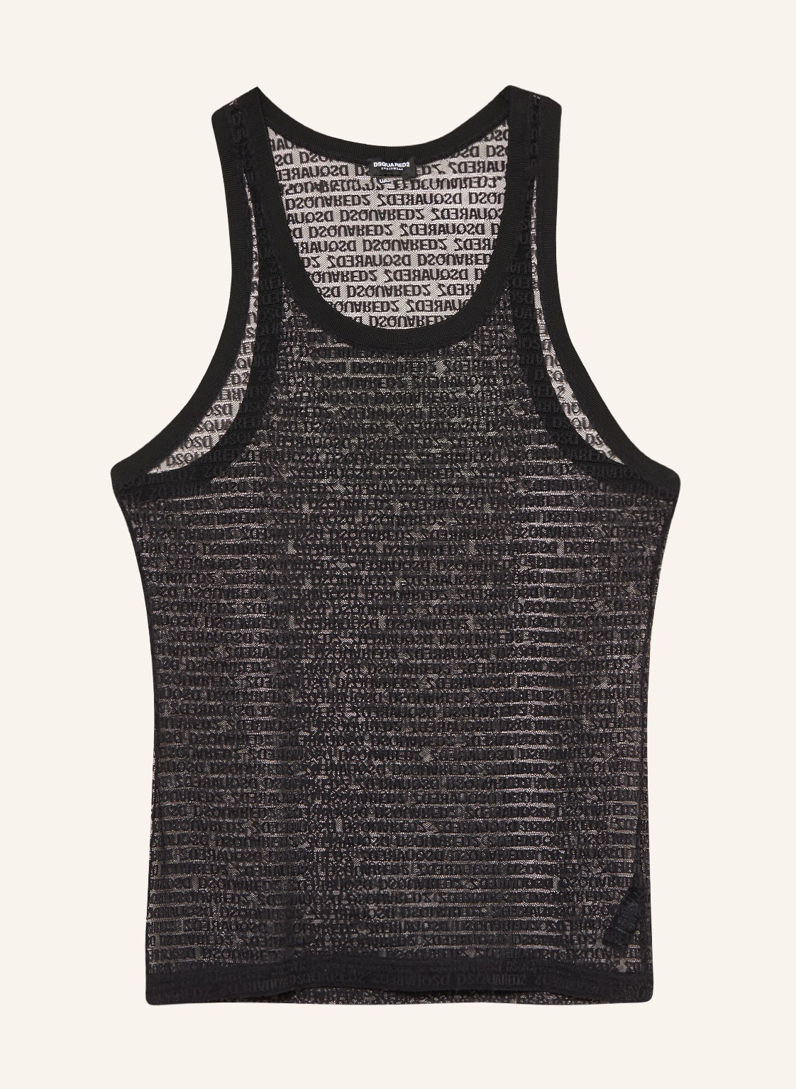 Image of dsquared2 Tanktop Aus Mesh schwarz