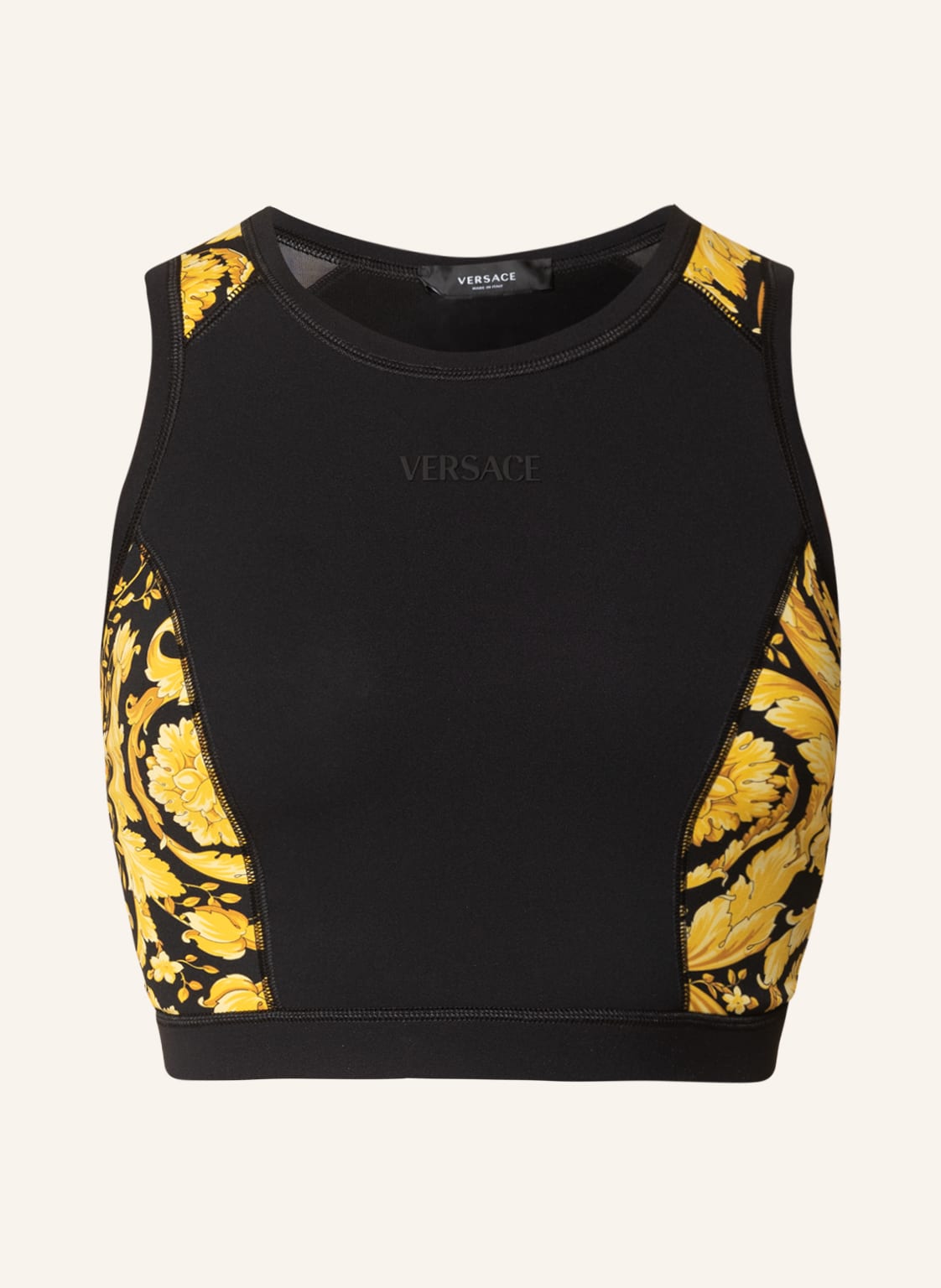 Image of Versace Cropped-Top Barocco schwarz
