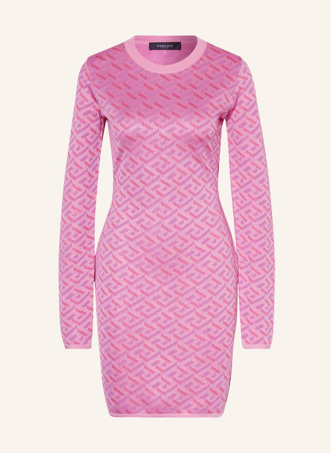 Image of Versace Strickkleid pink