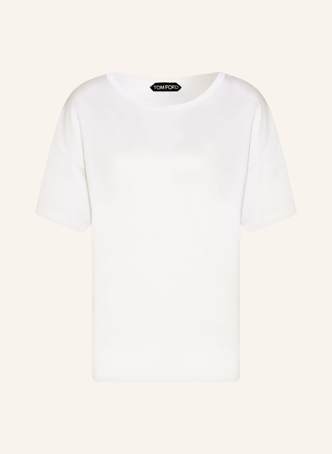 Image of Tom Ford T-Shirt Aus Seide weiss