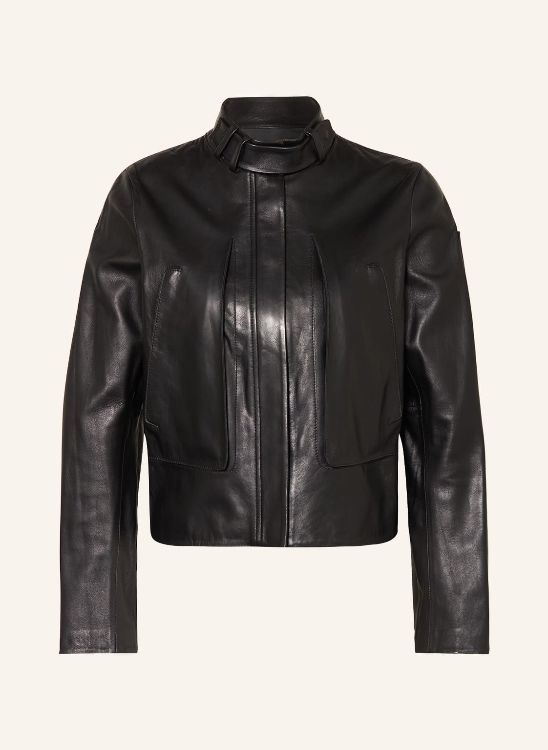 Image of Belstaff Lederjacke Meteor schwarz