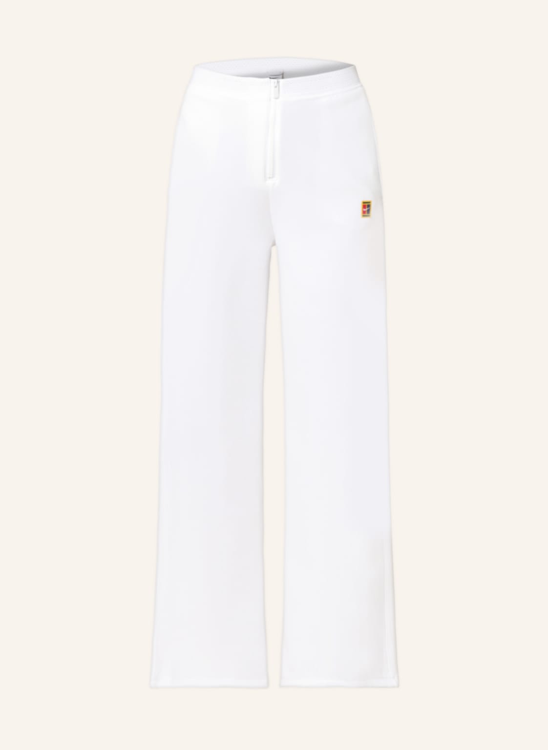 Image of Nike Tennishose Courtdri-Fit Heritage Mit Mesh weiss