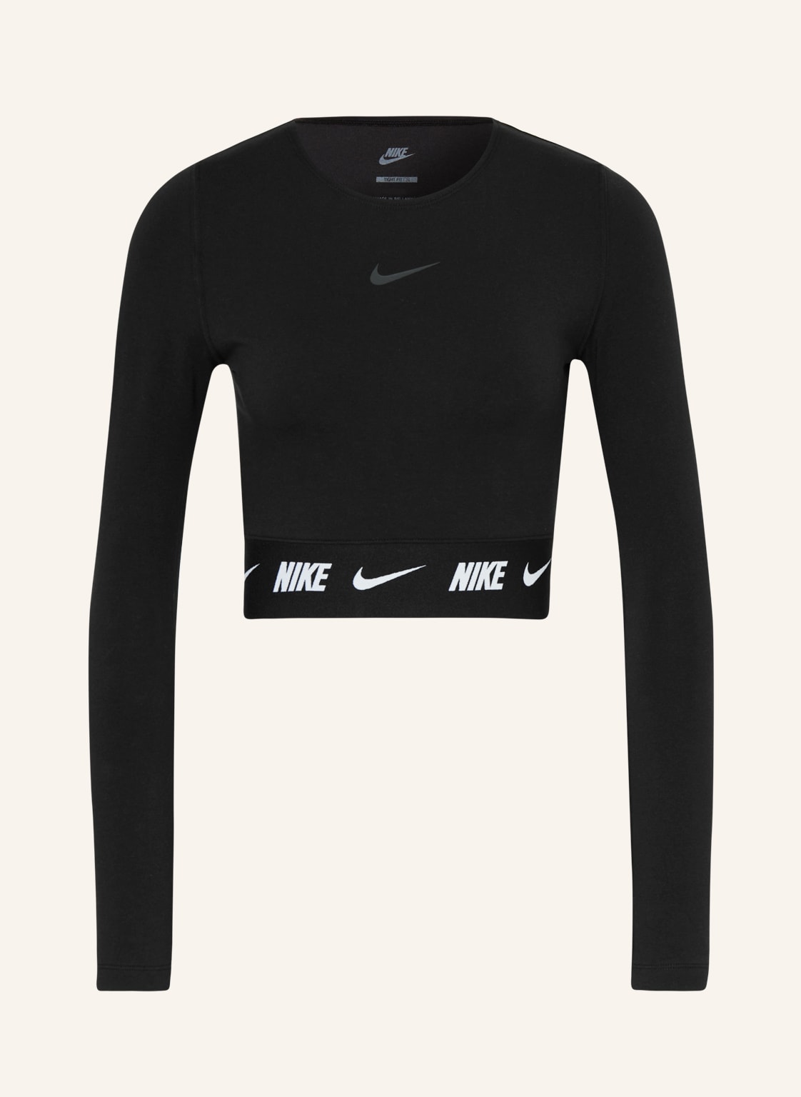 Image of Nike Cropped-Longsleeve Sportswear schwarz