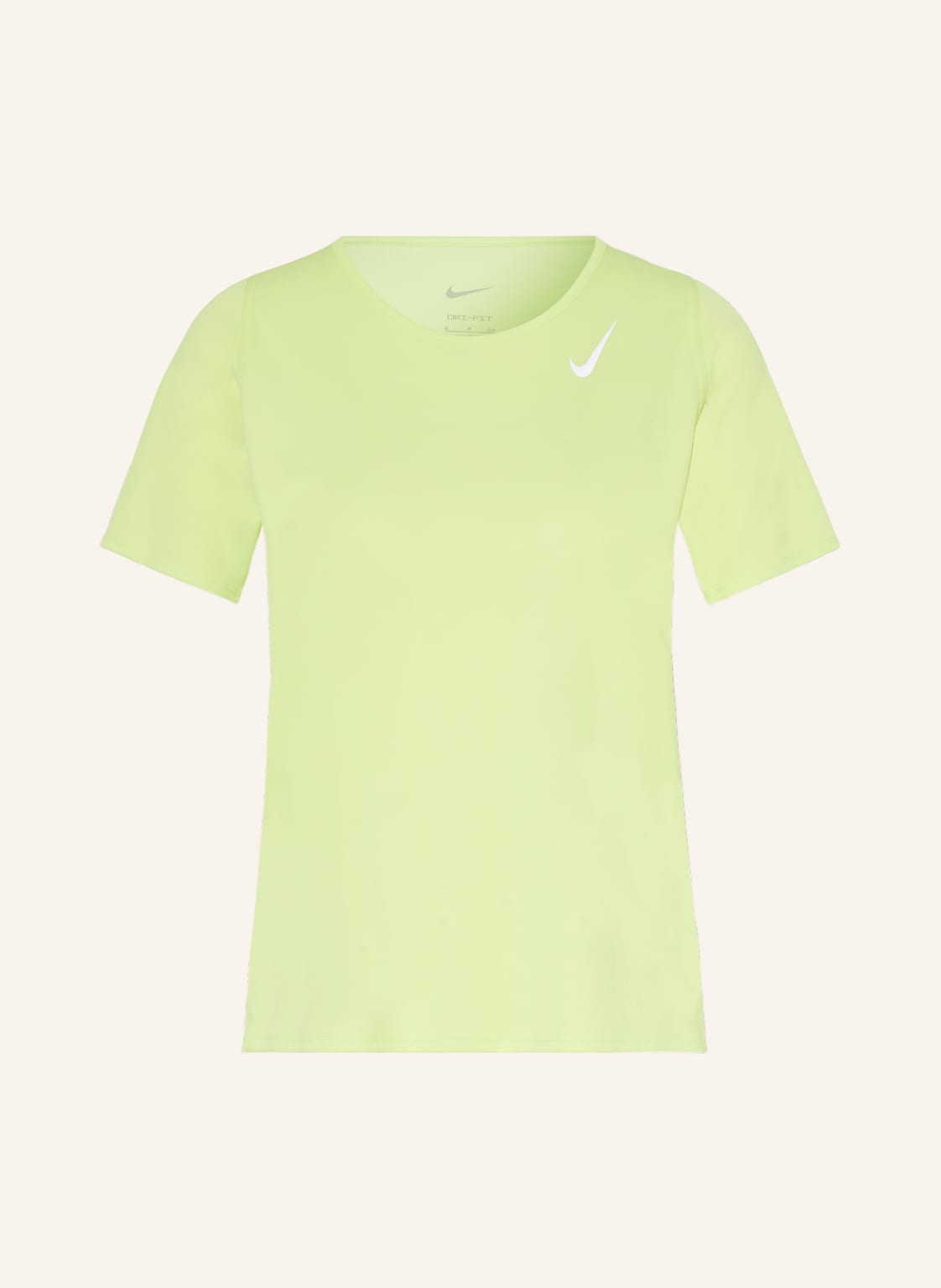 Image of Nike Laufshirt Dri-Fit Race Mit Mesh gelb