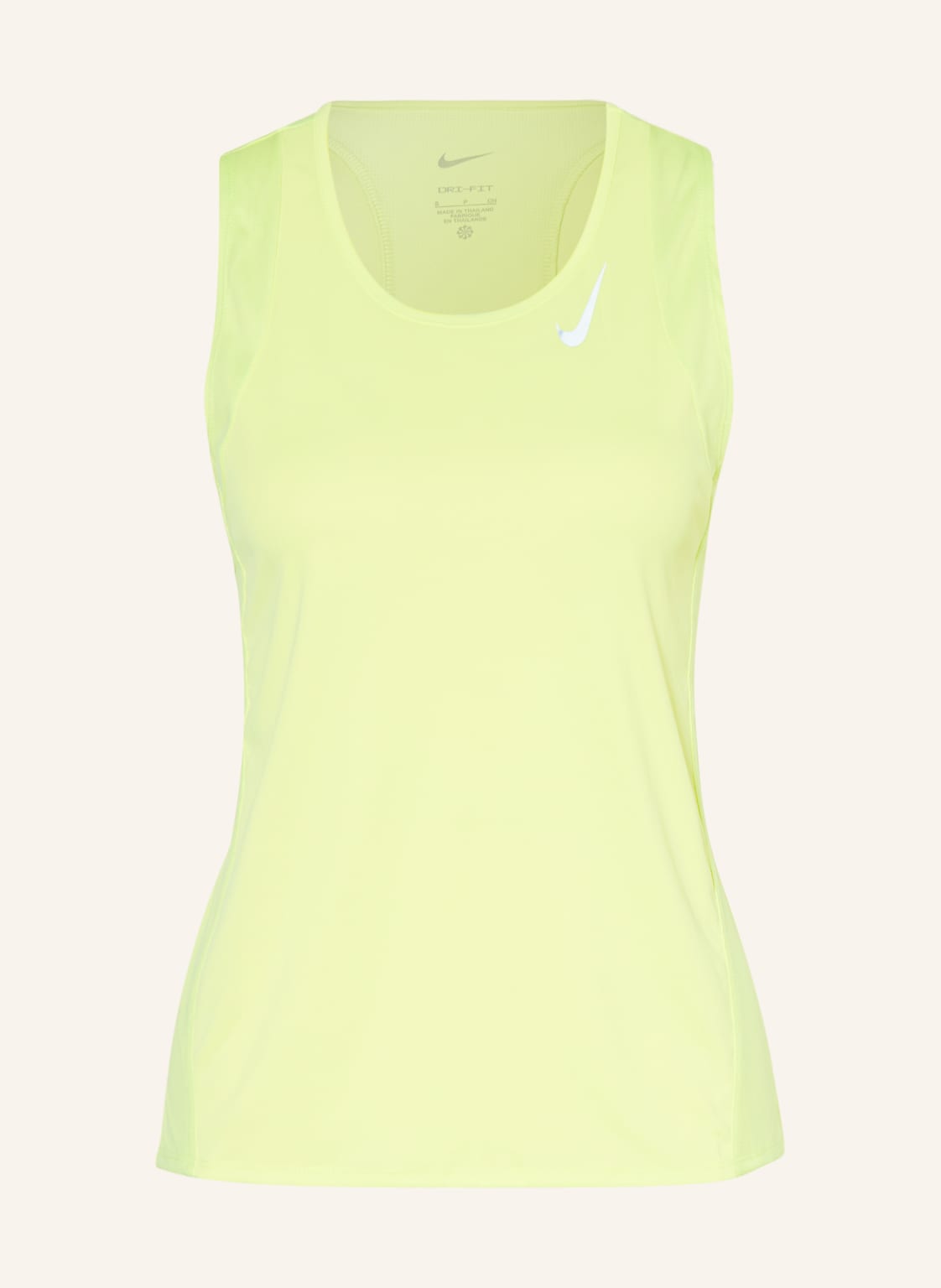 Image of Nike Lauf-Top Dri-Fit Race Mit Mesh gruen