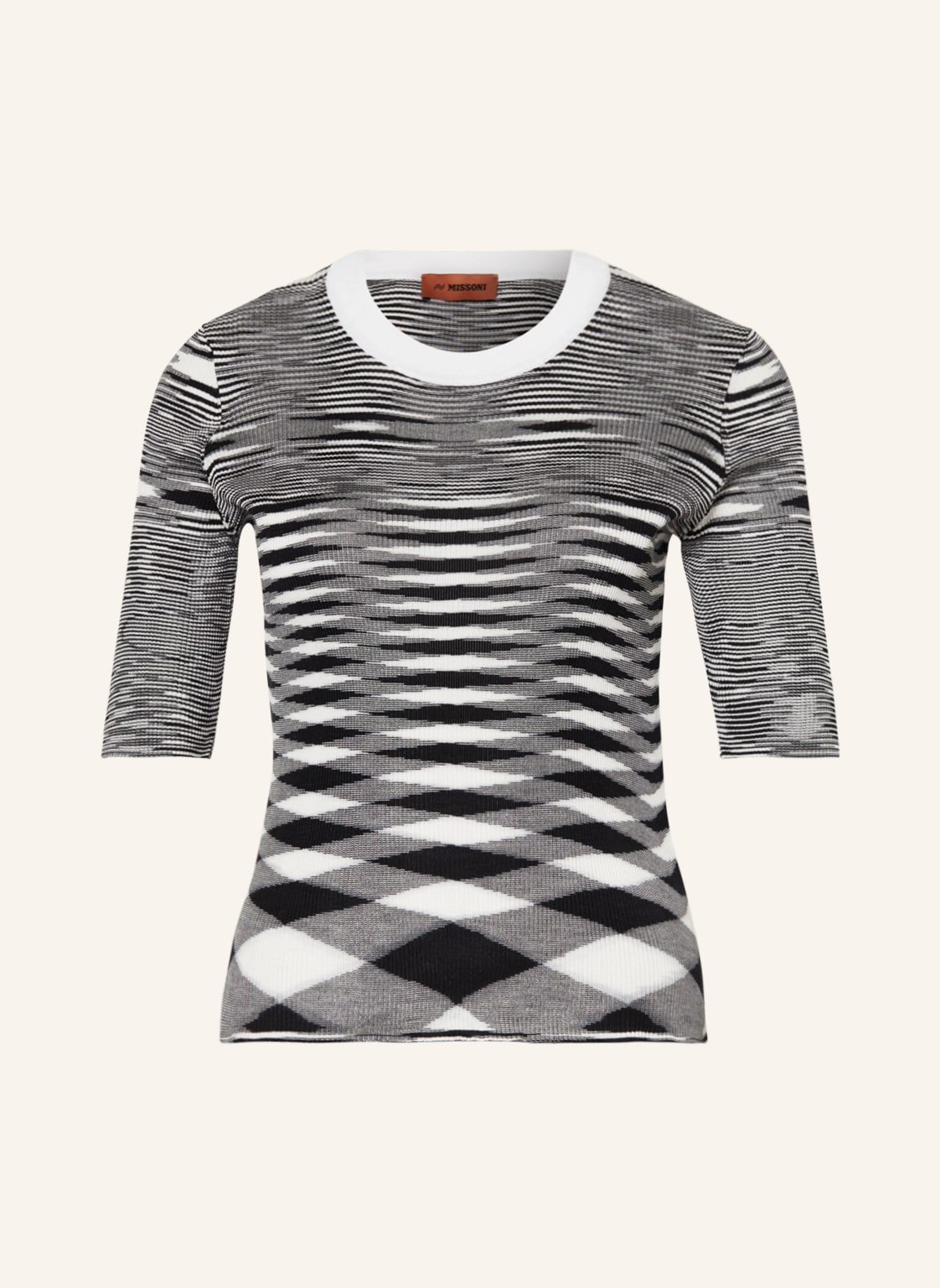 Image of Missoni Strickshirt Aus Seide schwarz