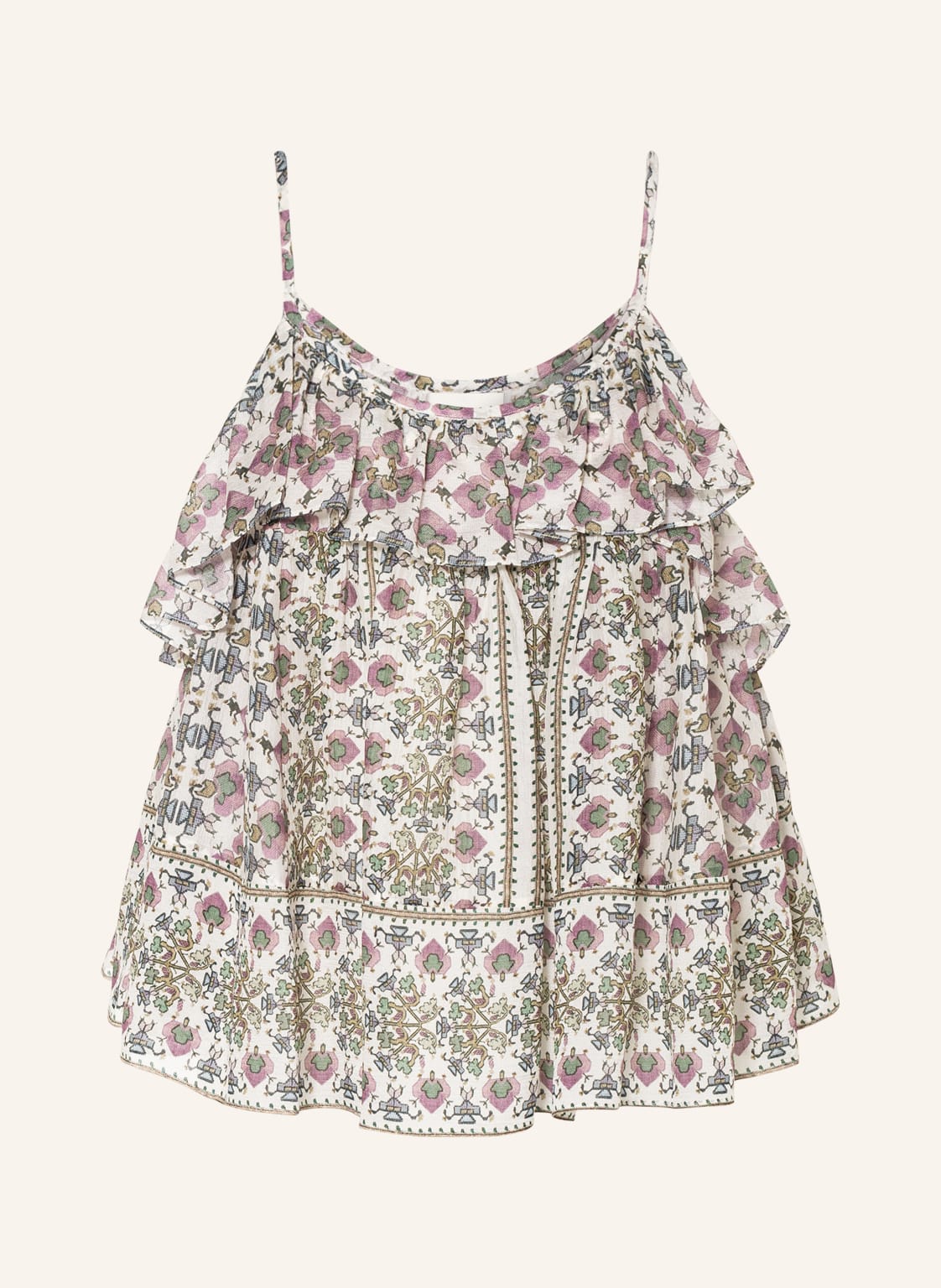 Image of Isabel Marant Blusentop Milian Aus Seide weiss