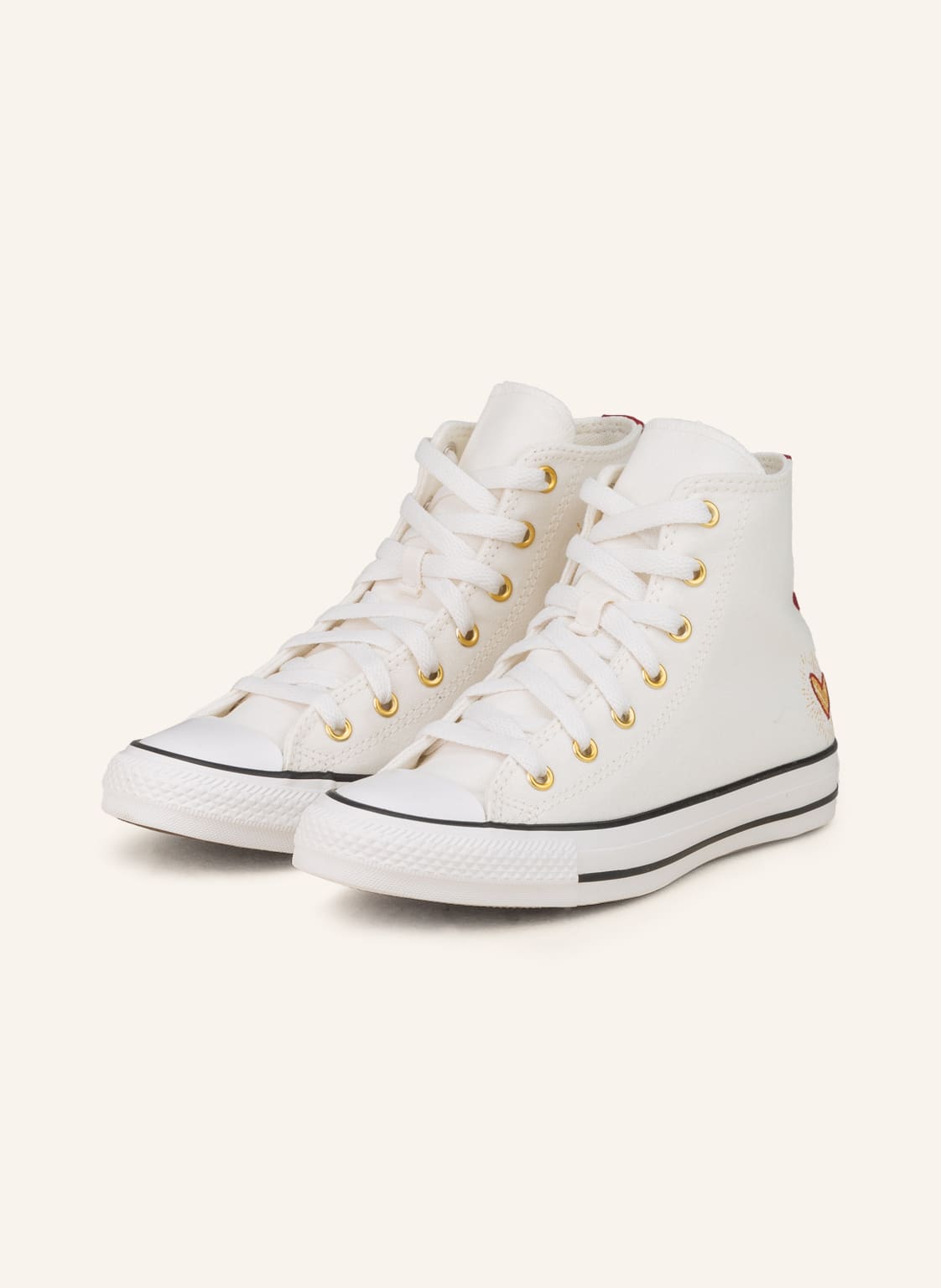 Image of Converse Hightop-Sneaker Chuck Taylor All Star Hearts weiss