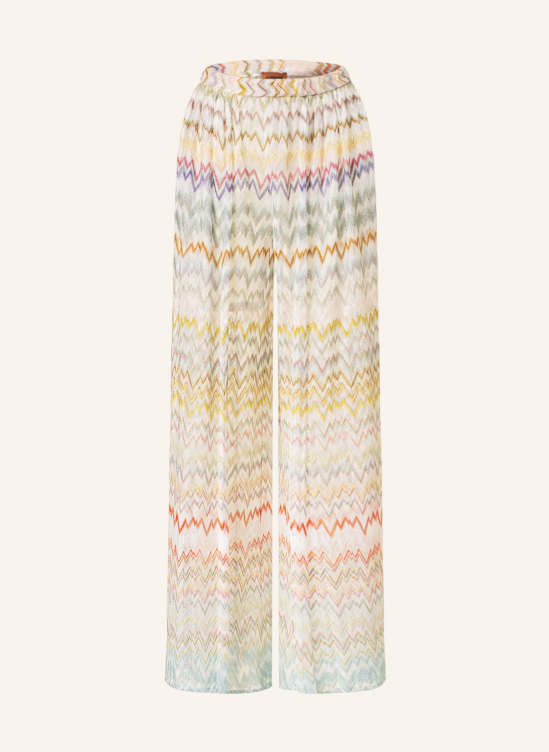 Image of Missoni Marlenehose Mit Glitzergarn weiss
