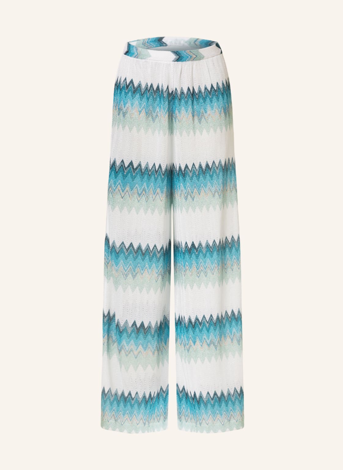 Image of Missoni Marlenehose Mit Glitzergarn blau