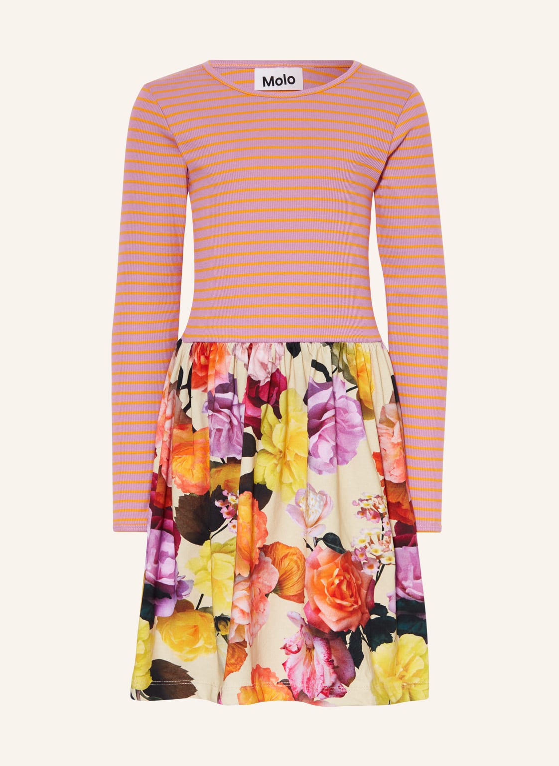 Image of Molo Jerseykleid Roses rosa