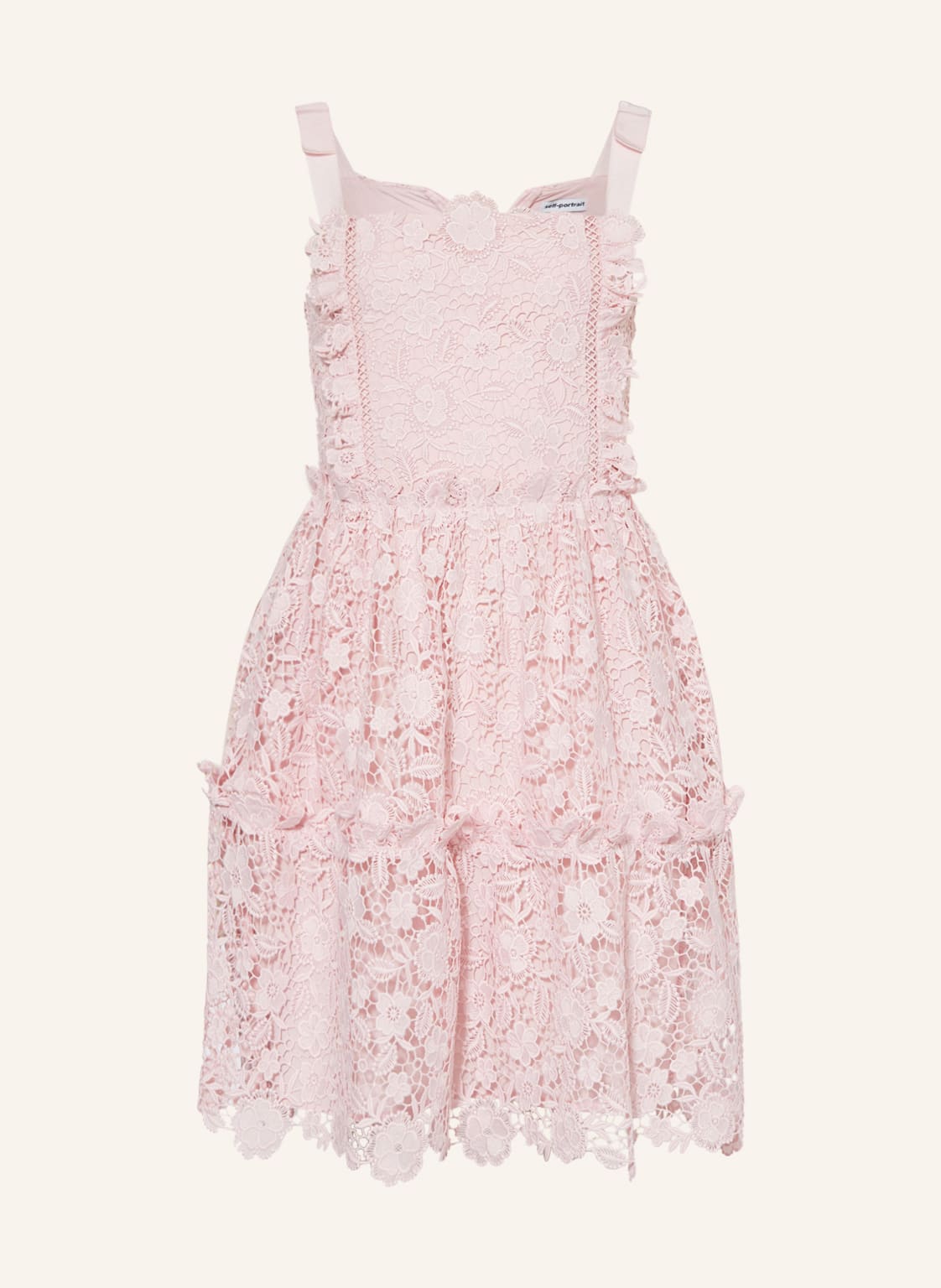 Image of Self-Portrait Spitzenkleid pink