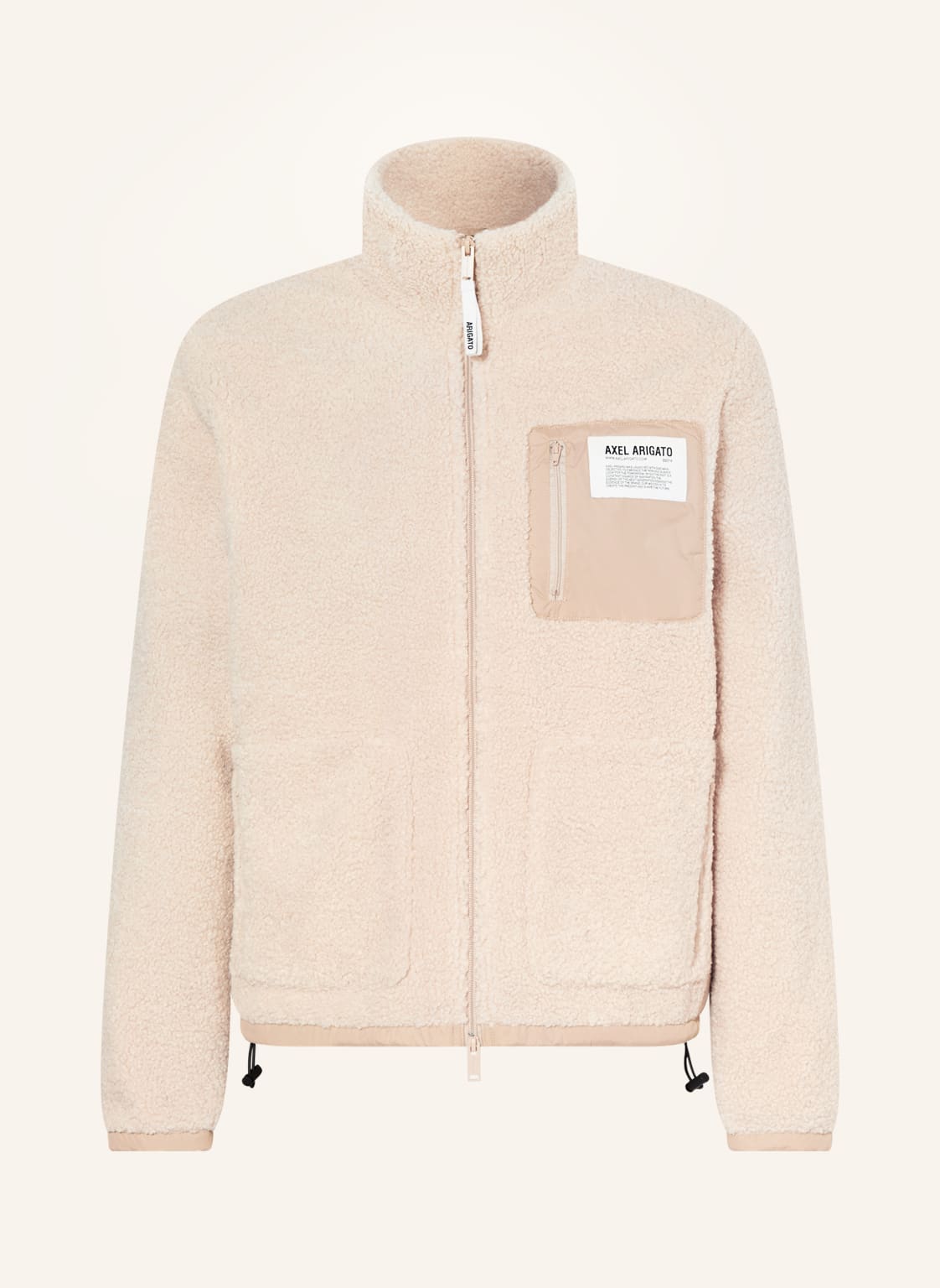 Image of Axel Arigato Teddyfell-Jacke beige