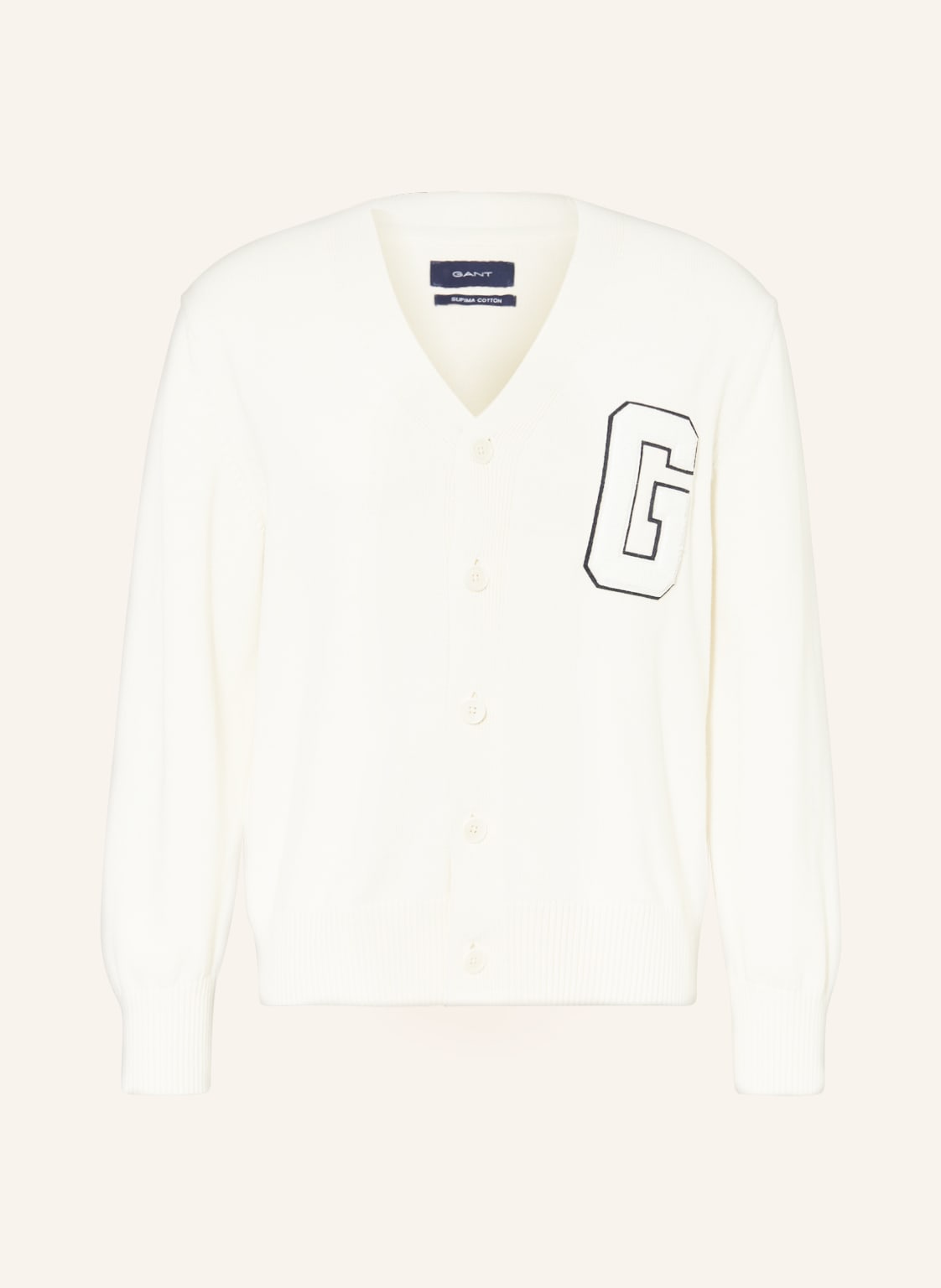 Image of Gant Strickjacke weiss