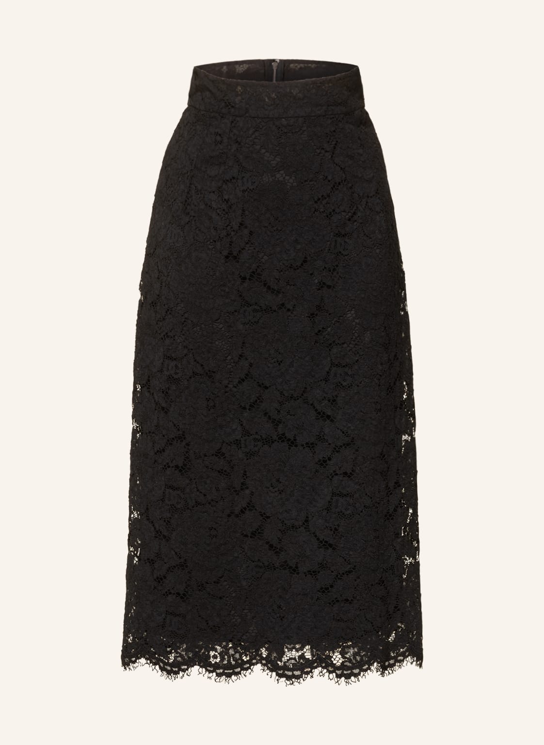 Image of Dolce & Gabbana Spitzenrock schwarz