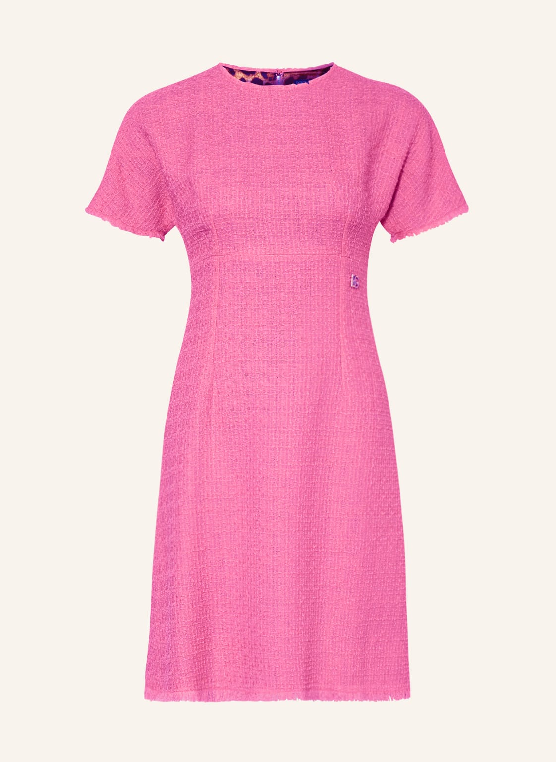 Image of Dolce & Gabbana Tweed-Kleid rosa