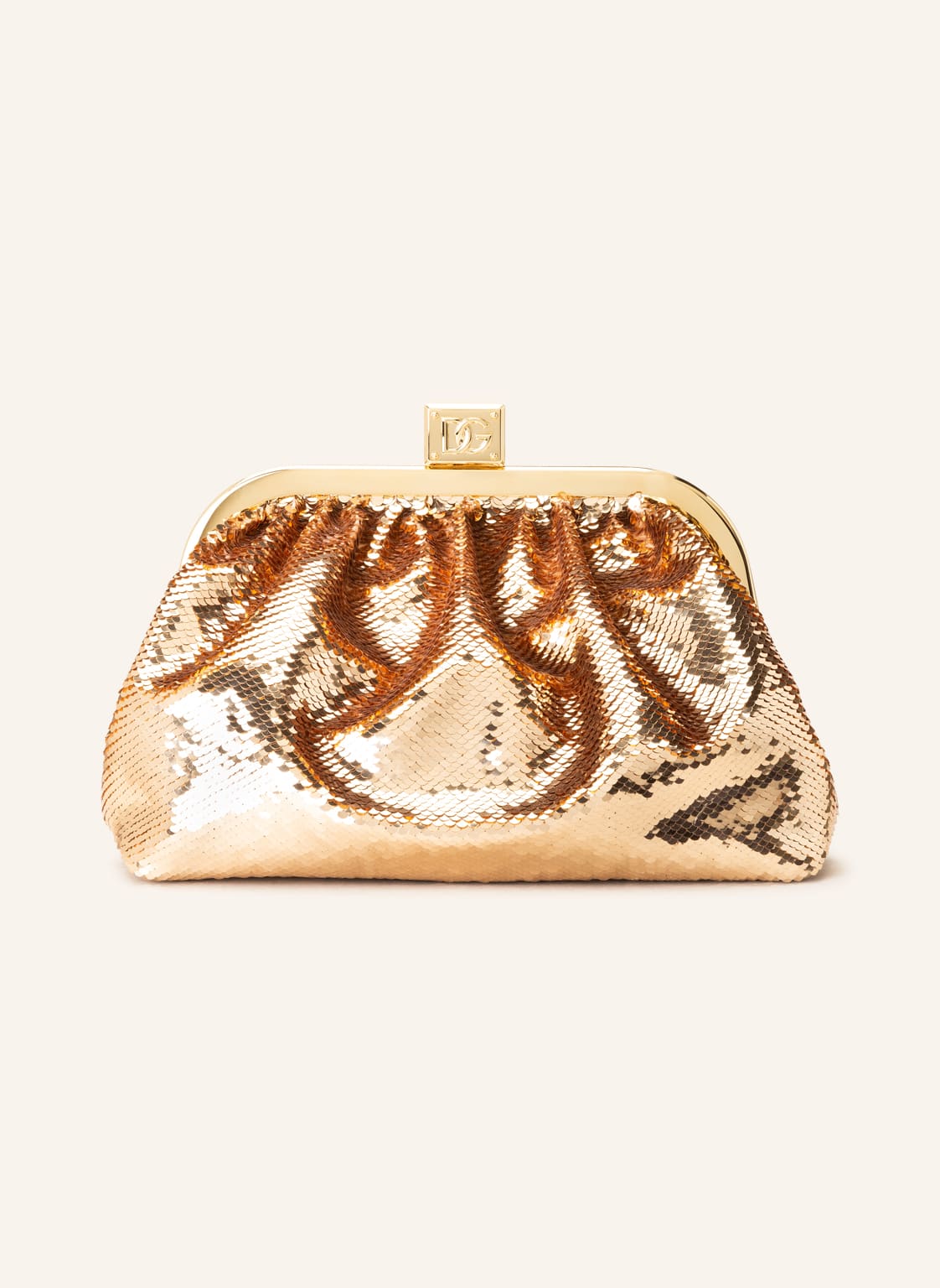 Image of Dolce & Gabbana Clutch Mit Pailletten gold