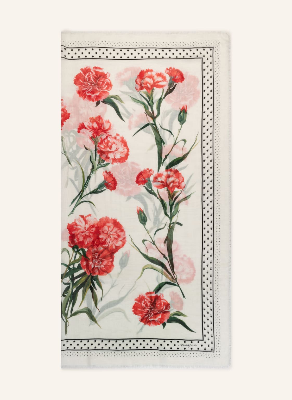 Image of Dolce & Gabbana Tuch Mit Cashmere weiss