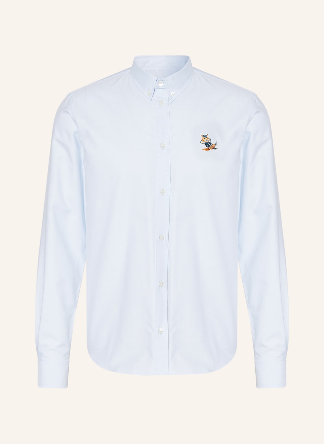 Maison Kitsuné Hemd Regular Fit blau